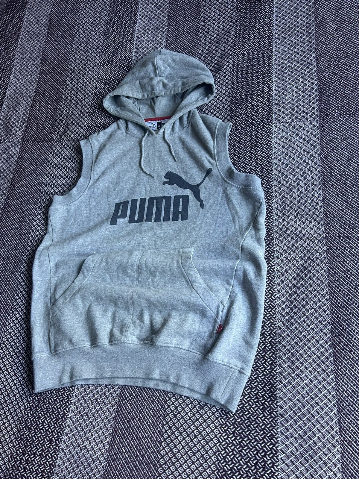 Puma Puma Vintage Vest Grey Hoodie Unisex Sportswear Size Medium Size US M / EU 48-50 / 2 - 2 Thumbnail