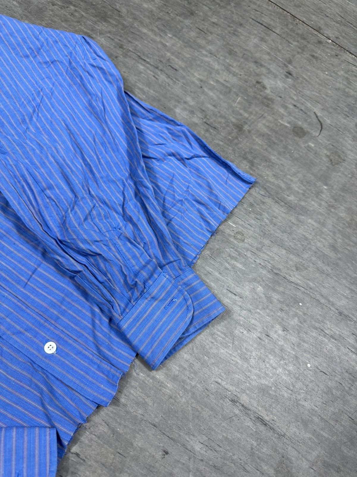 Other ᶠᵃⁿᶜʸᵍᵘʸBOXY Trashed Shirt Vintage Cropped Button Up 90s 80 Size US M / EU 48-50 / 2 - 3 Thumbnail