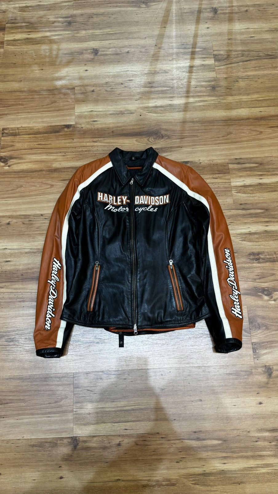 Harley Davidson Vintage Women’s Leather Harley Davidson Jacket Size XL / US 12-14 / IT 48-50 - 1 Thumbnail