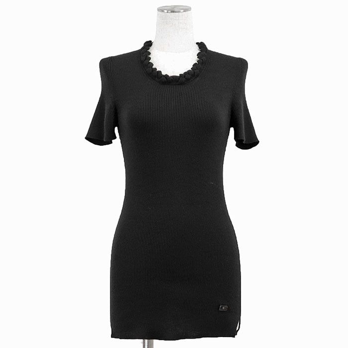 Chanel Chanel Chanel P42530 Cashmere Knit Top Textile Tops P42530 DUTY FREE for USA Size ONE SIZE - 1 Thumbnail