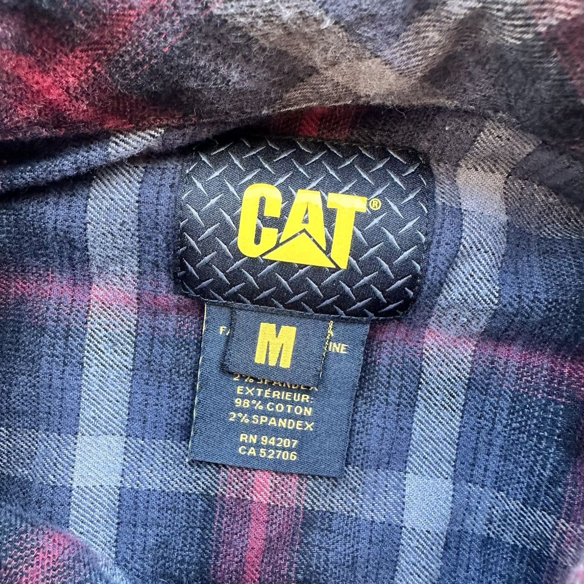 Caterpillar Caterpillar Workwear Flannel Shirt Men Size Medium Black Red Size US L / EU 52-54 / 3 - 4 Thumbnail