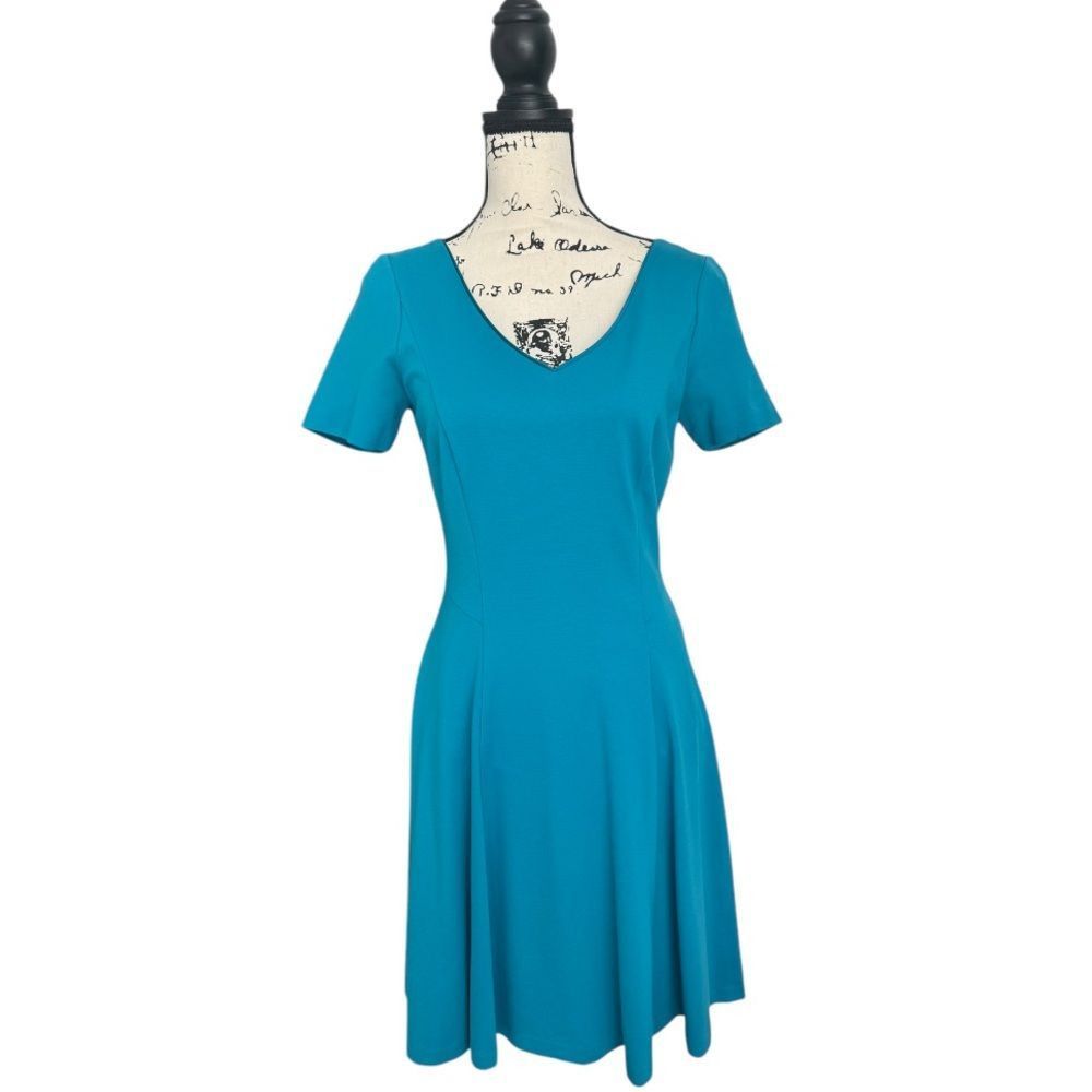 White House Black Market New White House Black Market Blue Pleated Halter  Midi Dress | Grailed