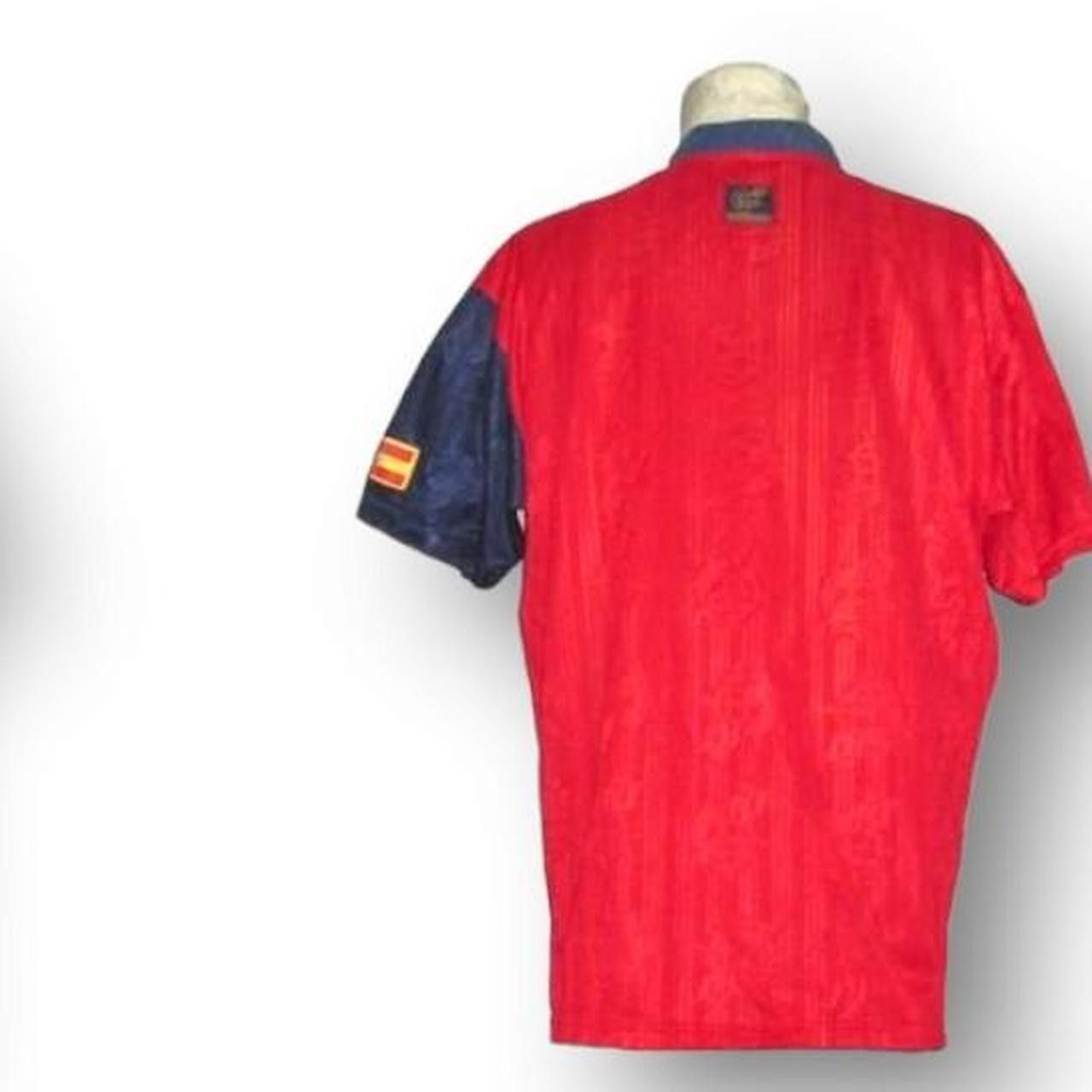 Adidas Spain 1996 1997 Euro Home Shirt Jersey international Size US XL / EU 56 / 4 - 2 Thumbnail