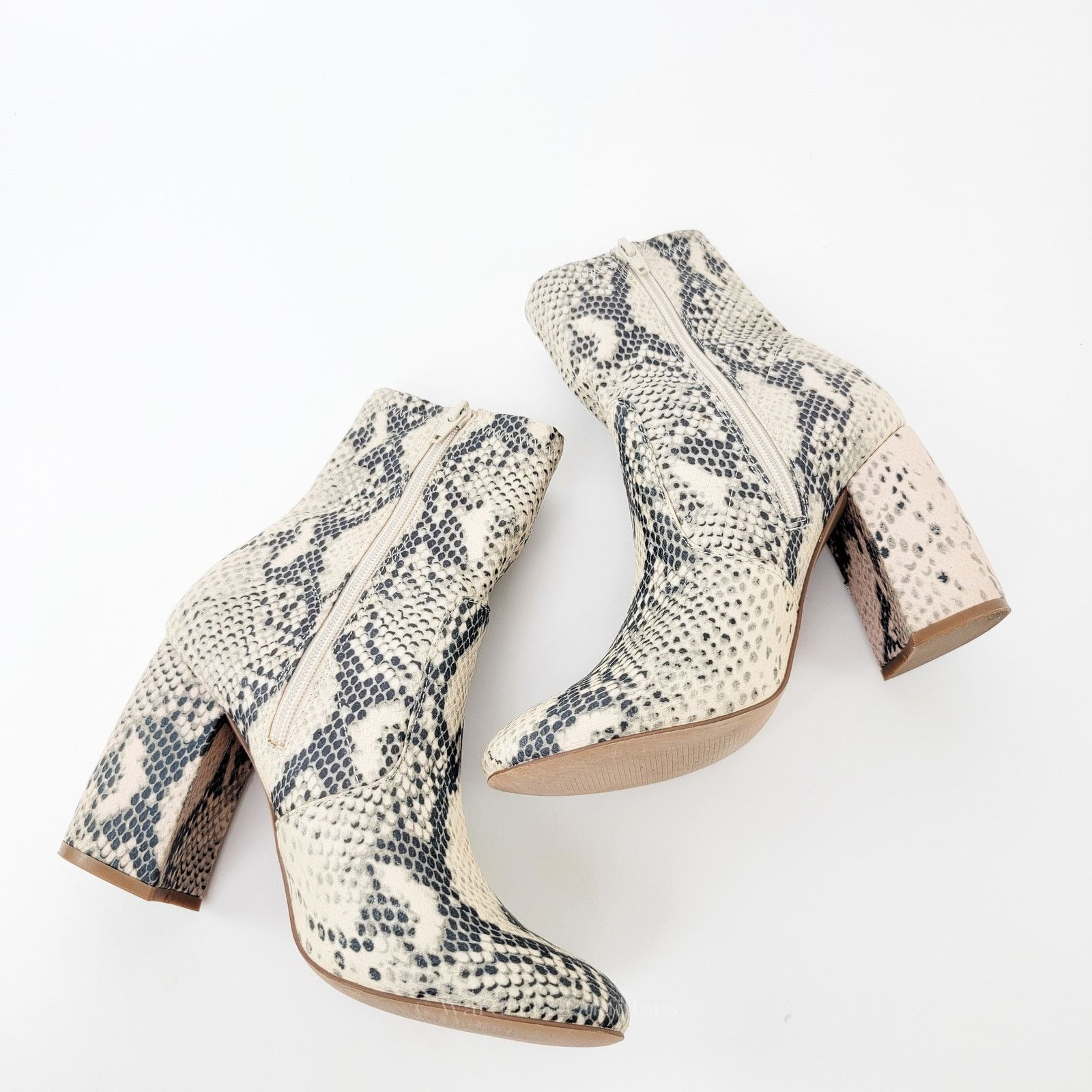 Steve Madden Steve Madden Chunky Block Heel Chelsea Snake Skin Boots Size US 8.5 / IT 38.5 - 3 Thumbnail