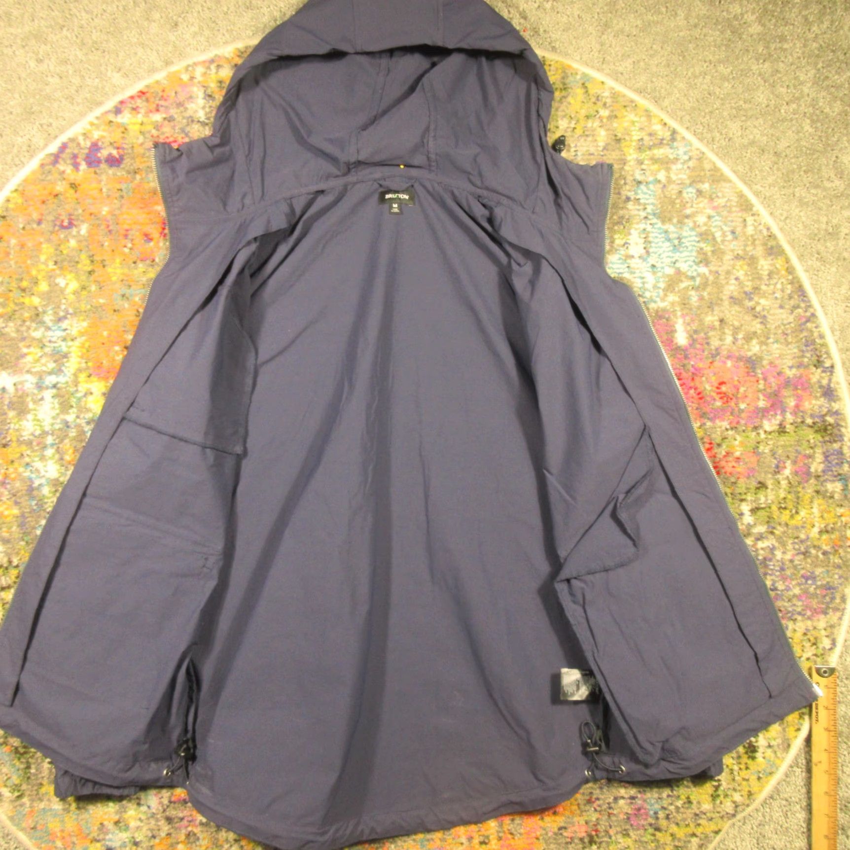 Brixton Brixton Utility Parka Jacket Men M Full Zip Hooded Lightweight Nylon Parka Blue Regular Fit Size US M / EU 48-50 / 2 - 5 Thumbnail