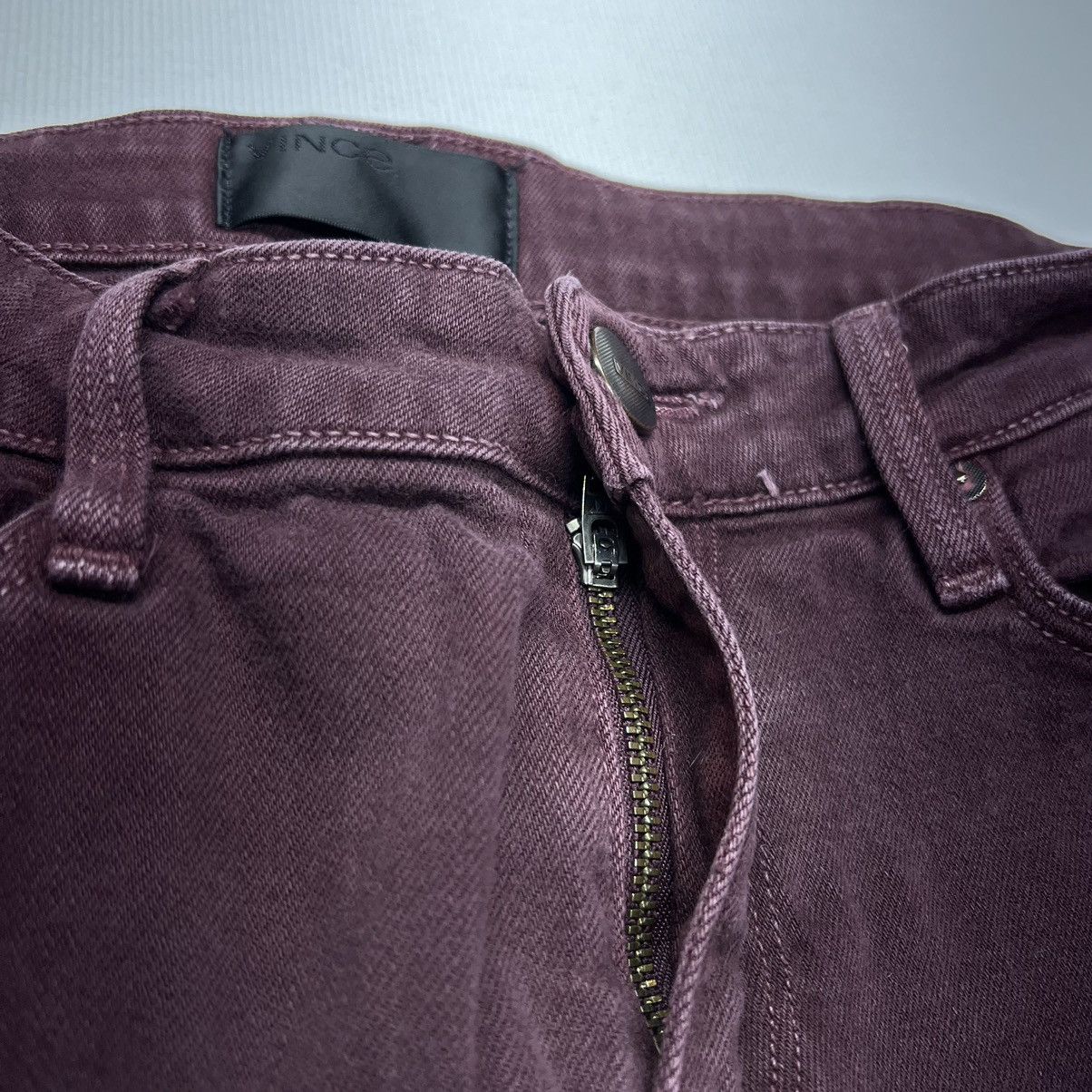 Vince Vince Jeans Burgundy Skinny Stretch Maroon Casual Denim Size 31" - 9 Thumbnail