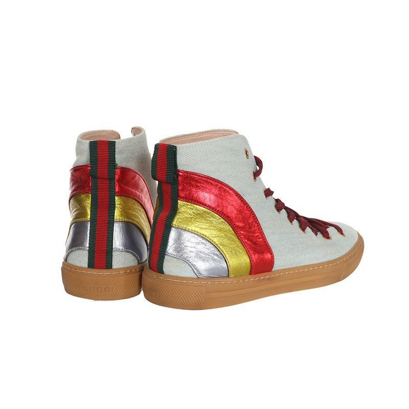 Gucci Gucci Colorful Casual High-Top Sneakers - Size US 8 / EU 41 - 2 Thumbnail