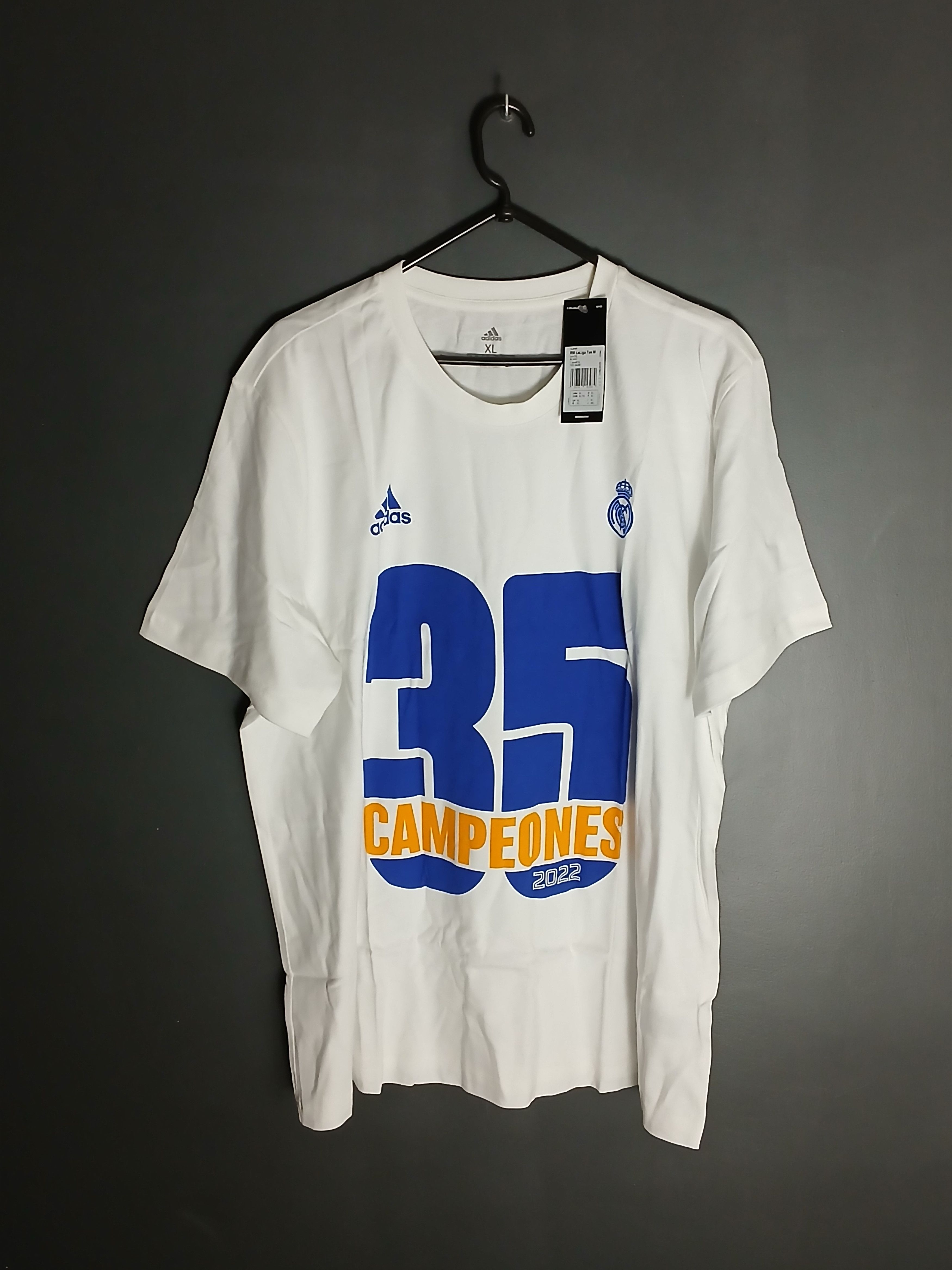 Adidas New Real Madrid 35 Campeones Football T-Shirt Size US XL / EU 56 / 4 - 1 Thumbnail