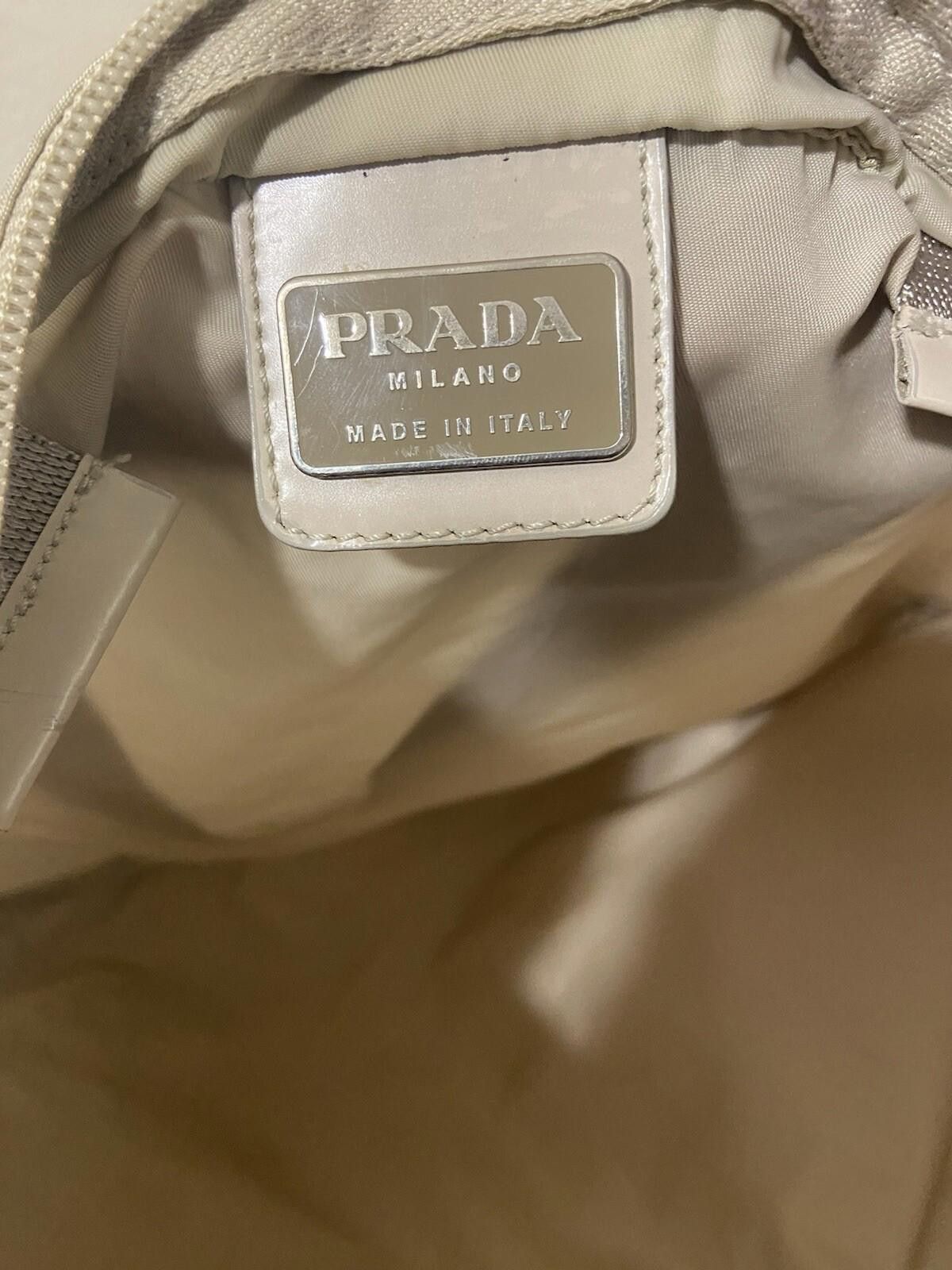 Prada Prada faded gray “mint” slim nylon tote bag, fair condition Size ONE SIZE - 11 Thumbnail