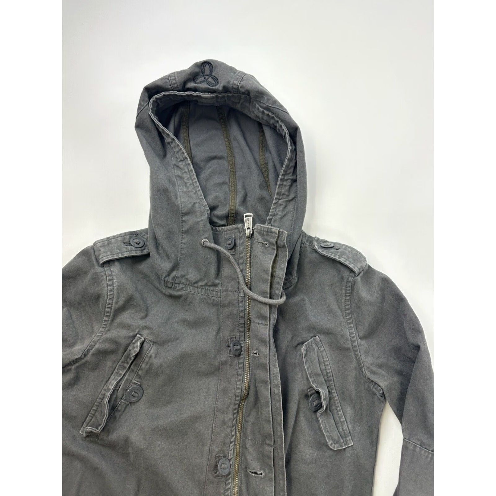 Aritzia Aritzia Women's Gray Mid-Length Utility Jacket XS Size XS / US 0-2 / IT 36-38 - 4 Thumbnail