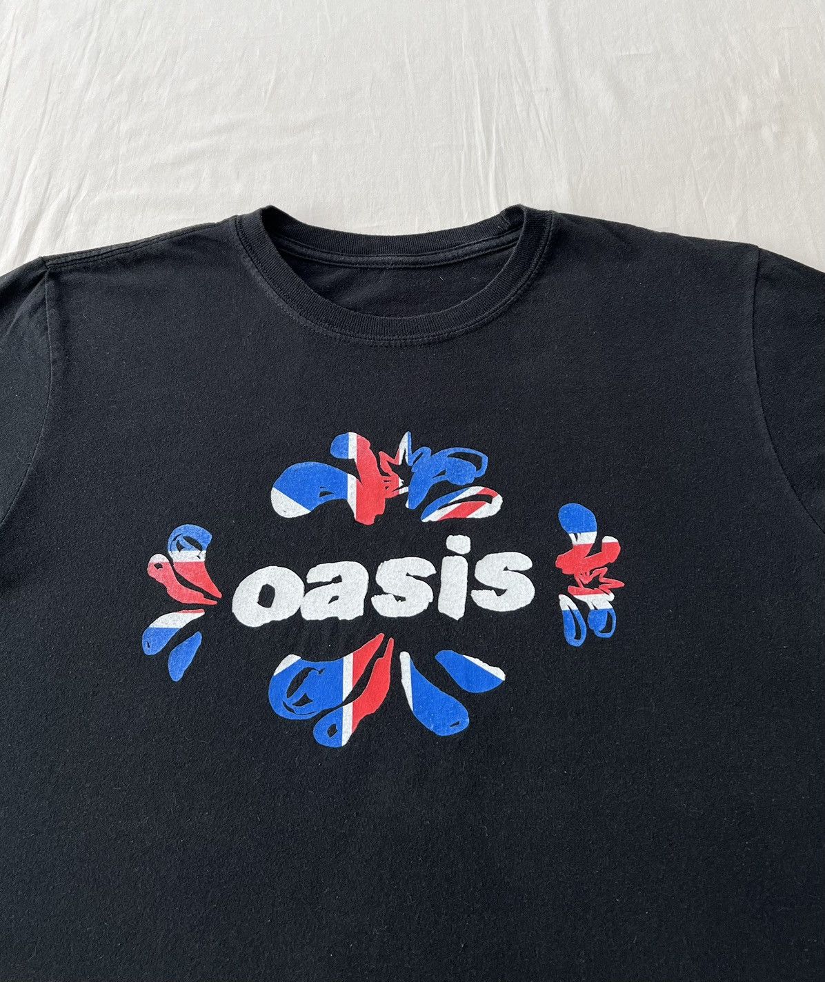 Band Tees Vintage 2000s Oasis Britpop Black T-shirt Size US M / EU 48-50 / 2 - 6 Thumbnail
