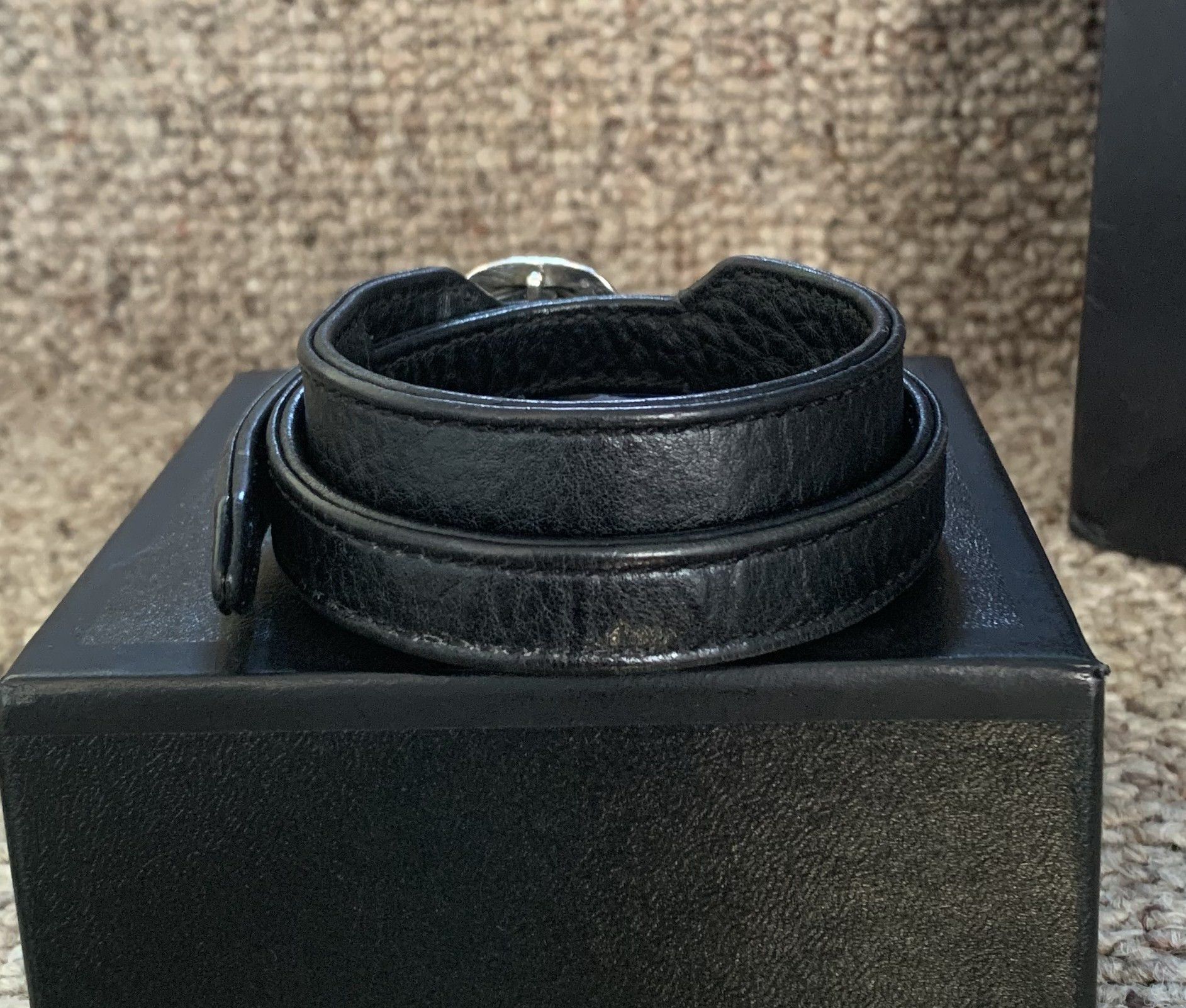 Chrome Hearts Chrome Hearts Adjustable Leather Silver Gunslinger Bracelet Size ONE SIZE - 5 Thumbnail