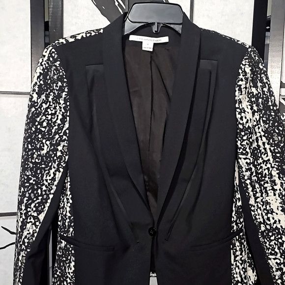 Diane von Furstenberg Diane Von Furstenberg Black Crepe Blazer Jacket Size 6 Size M / US 6-8 / IT 42-44 - 8 Thumbnail