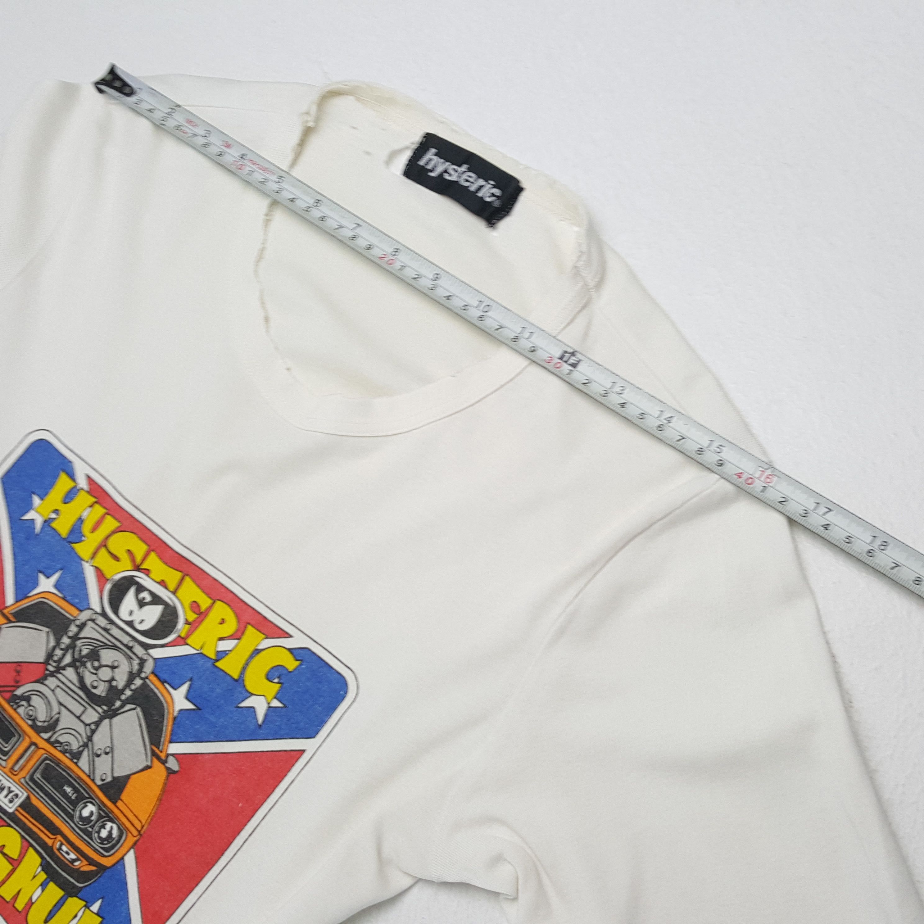 Hysteric Glamour × Japanese Brand × Vintage HYSTERIC GLAMOUR Japanese Brand Streetwear Distressed Tshirt Size US S / EU 44-46 / 1 - 4 Thumbnail