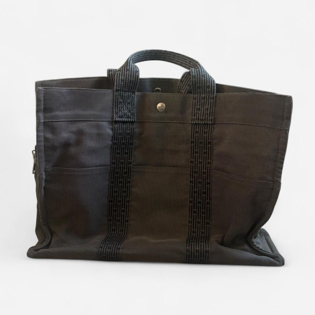 Hermes Vintage Hermes Air Line MM Tote Bag Handbag Gray Canvas Size ONE SIZE - 7 Thumbnail