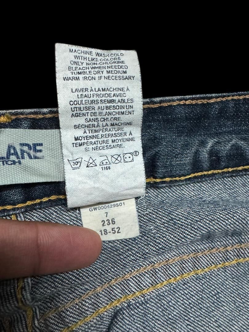 Vintage FLARED 90’S Style Gap Mudwash Distressed Flare Denim Jean Size US 30 / EU 46 - 12 Thumbnail