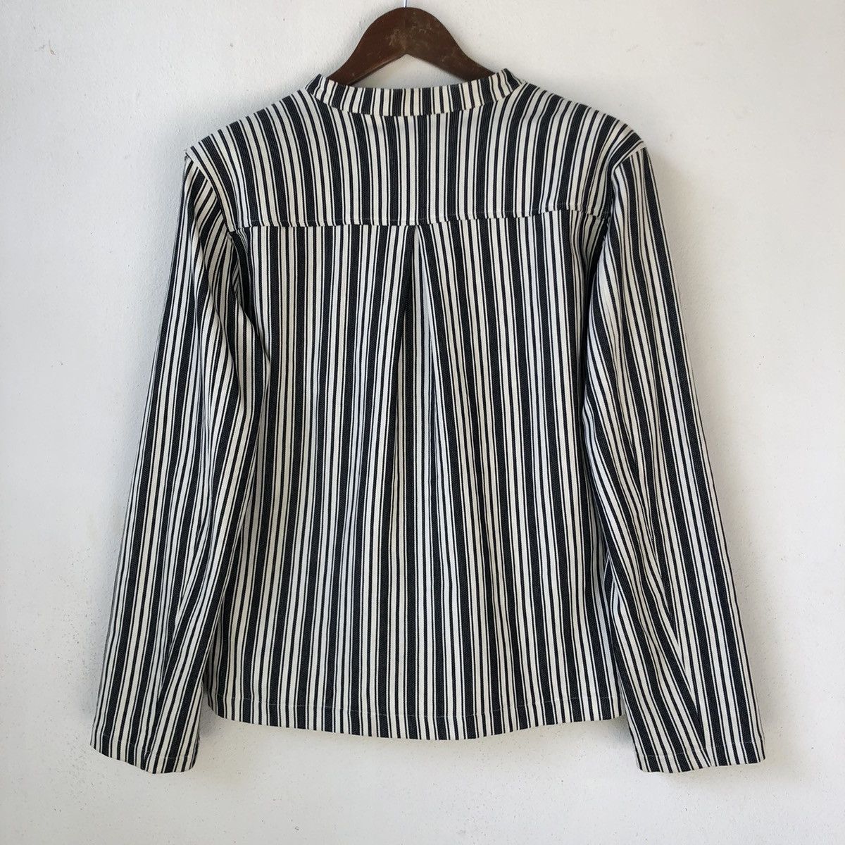 Tornado Mart TORNADO MART Japan Lace-Up Striped Long Sleeve Shirt Size US M / EU 48-50 / 2 - 4 Thumbnail