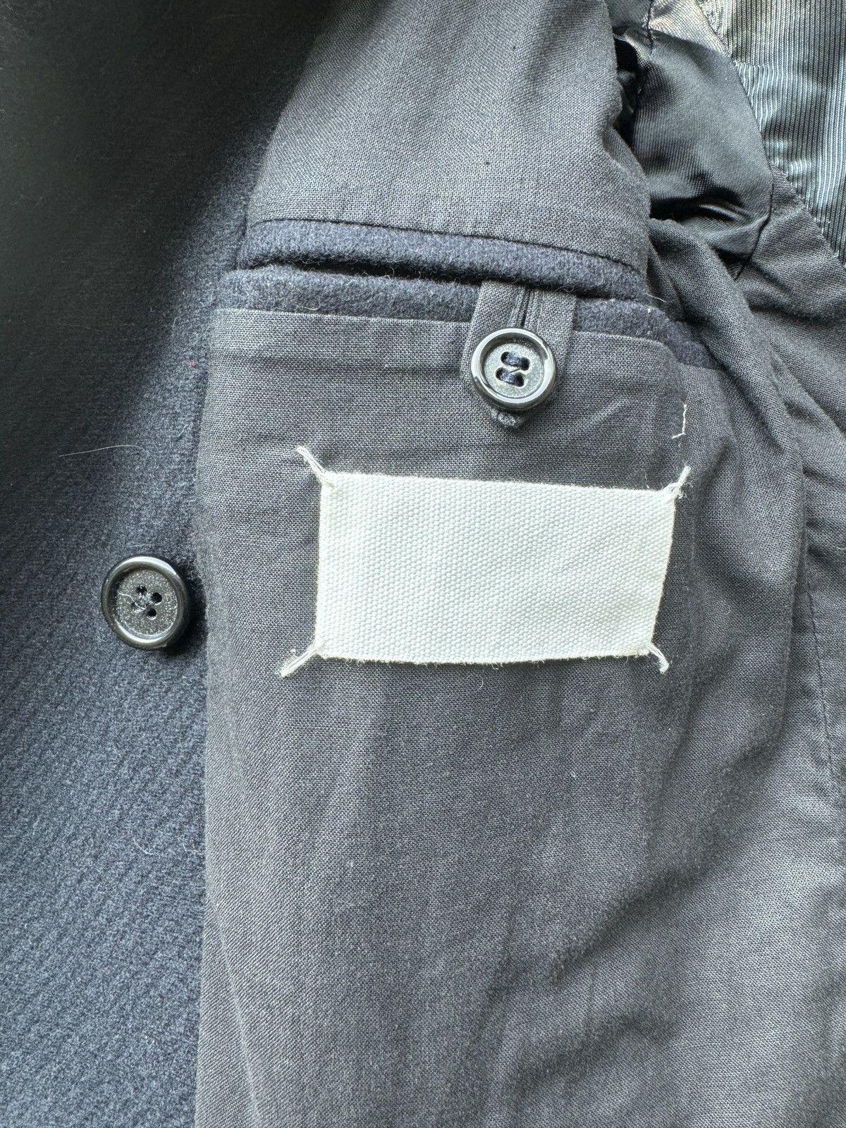 Maison Margiela Early Martin Margiela Artisanal Wool Cashmere Peacoat Jacket Size XS / US 0-2 / IT 36-38 - 2 Thumbnail