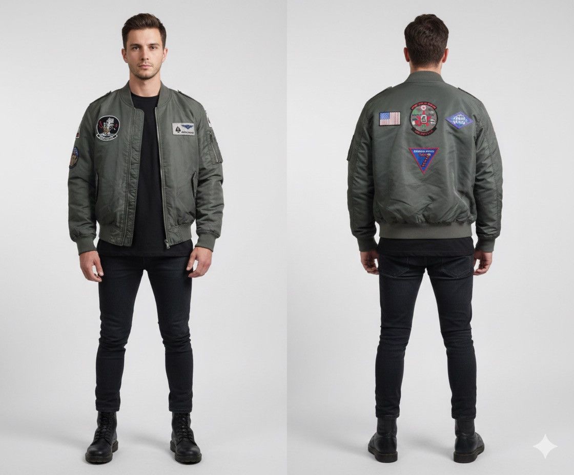 Japanese Brand 🔥Frank Stone Protagonist Patches Flight Jacket Size US M / EU 48-50 / 2 - 1 Thumbnail