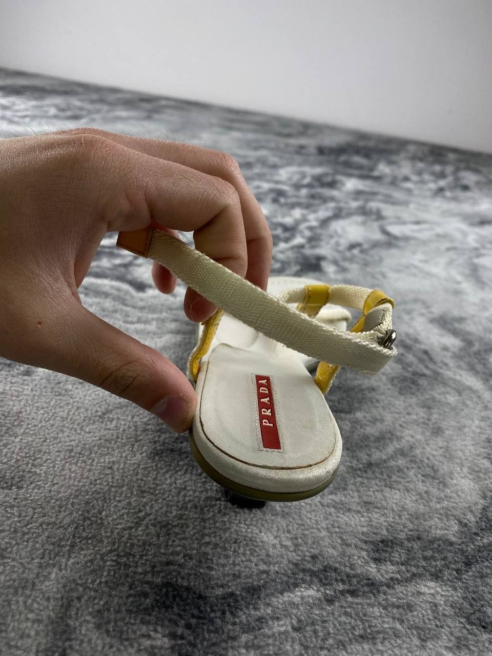Prada Prada Leather Sandals With Heels Women Size 35 White Size US 5 / IT 35 - 8 Thumbnail