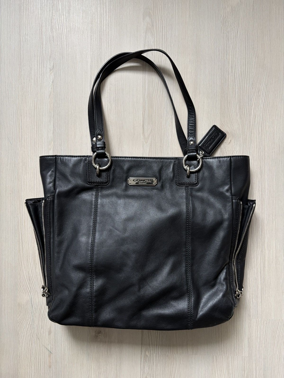 Coach COACH East West Gallery Leather Tote Bag Size ONE SIZE - 8 Thumbnail