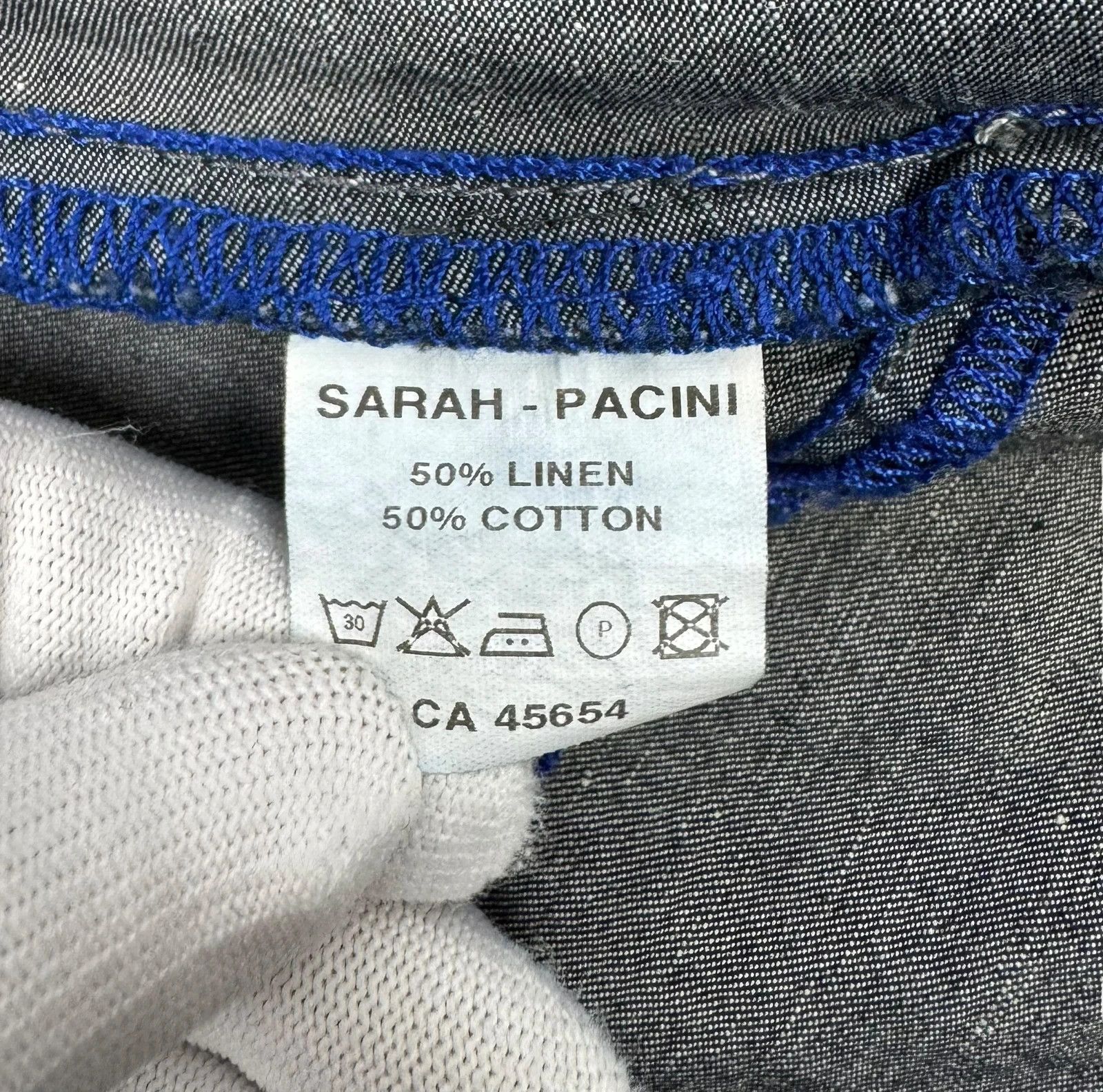 Sarah Pacini Sarah Pacini Cotton Linen Coat size T3 Size L / US 10 / IT 46 - 14 Thumbnail