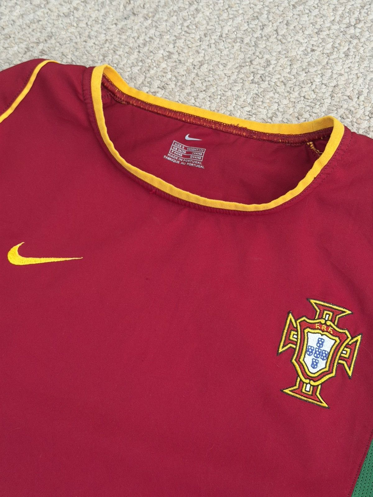 Nike Portugal 2004/05 Home Jersey - #9 PAULETA - Authentic Size US S / EU 44-46 / 1 - 2 Thumbnail