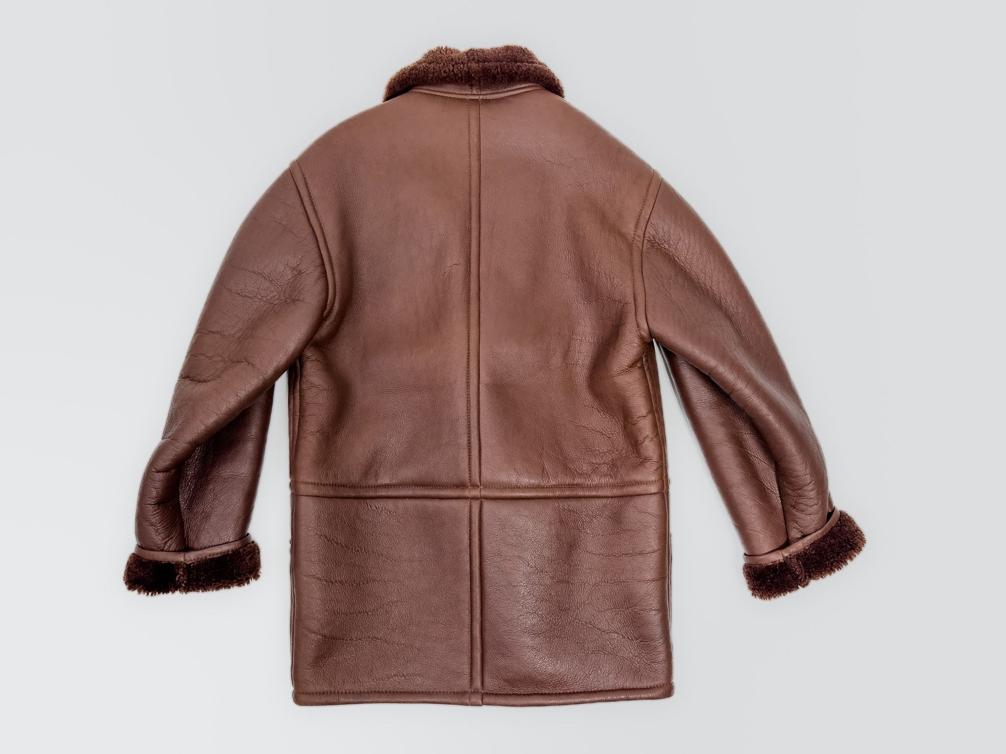 Other Brown Chunky Shearling Coat With Shawl Neck Size US S / EU 44-46 / 1 - 5 Thumbnail