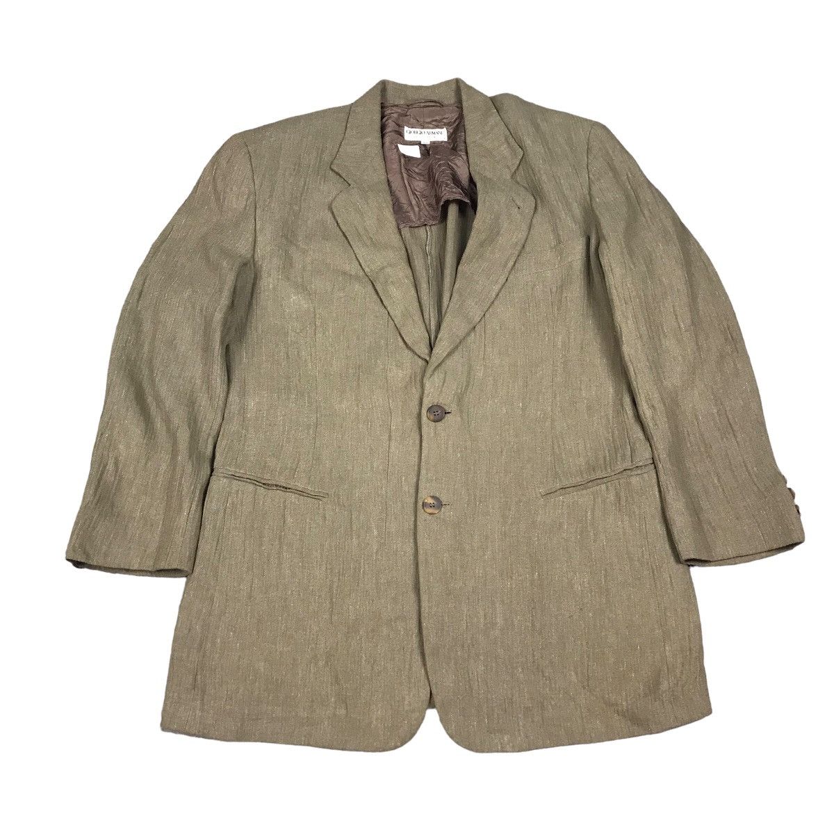Giorgio Armani × Vintage GIORGIO ARMANI MADE IN ITALY BLAZER CLASSES Size US M / EU 48-50 / 2 - 1 Thumbnail