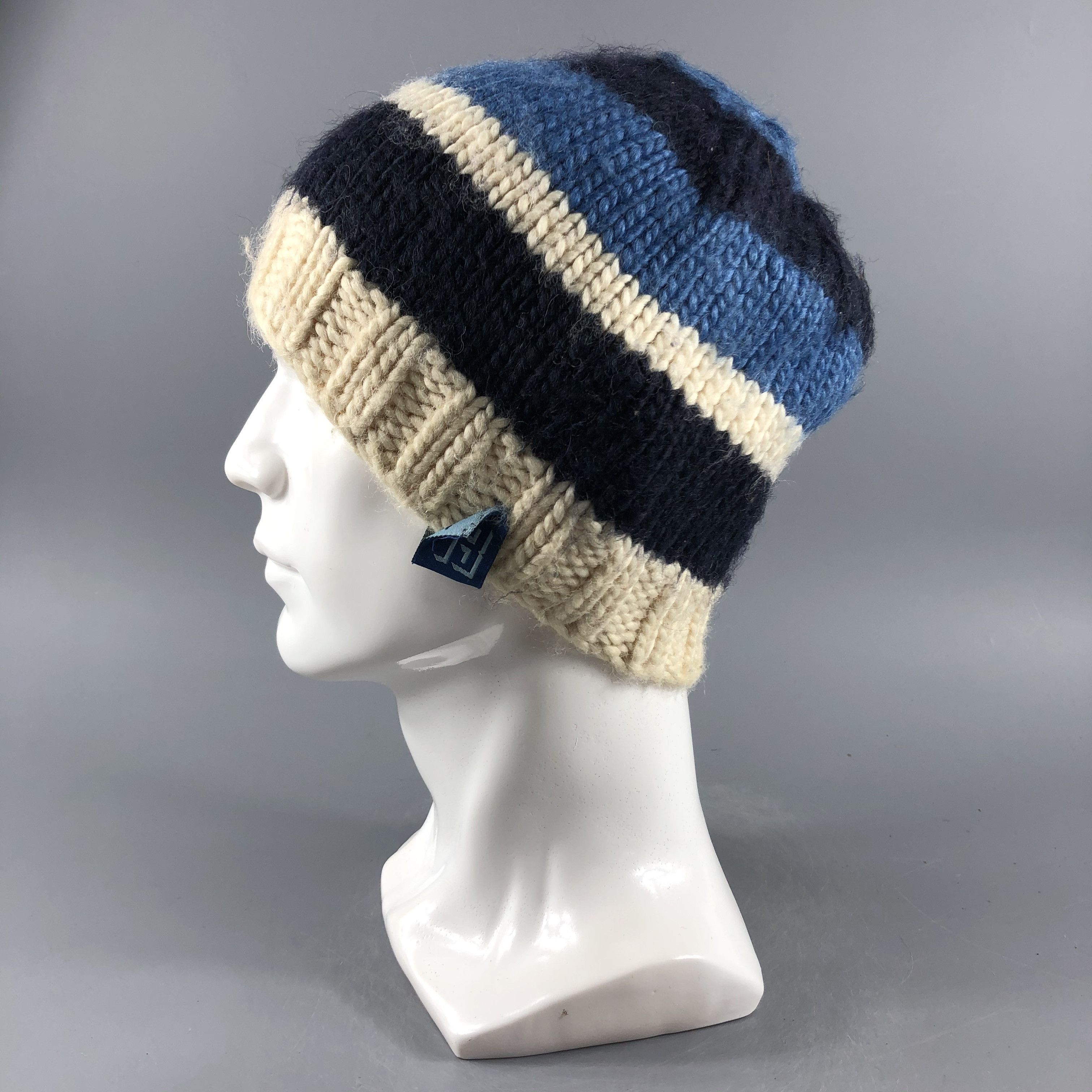 Burton × Vintage Burton Snowboard Stripe Knit Beanie Snow Hat Snow Cap -D269 Size ONE SIZE - 1 Thumbnail