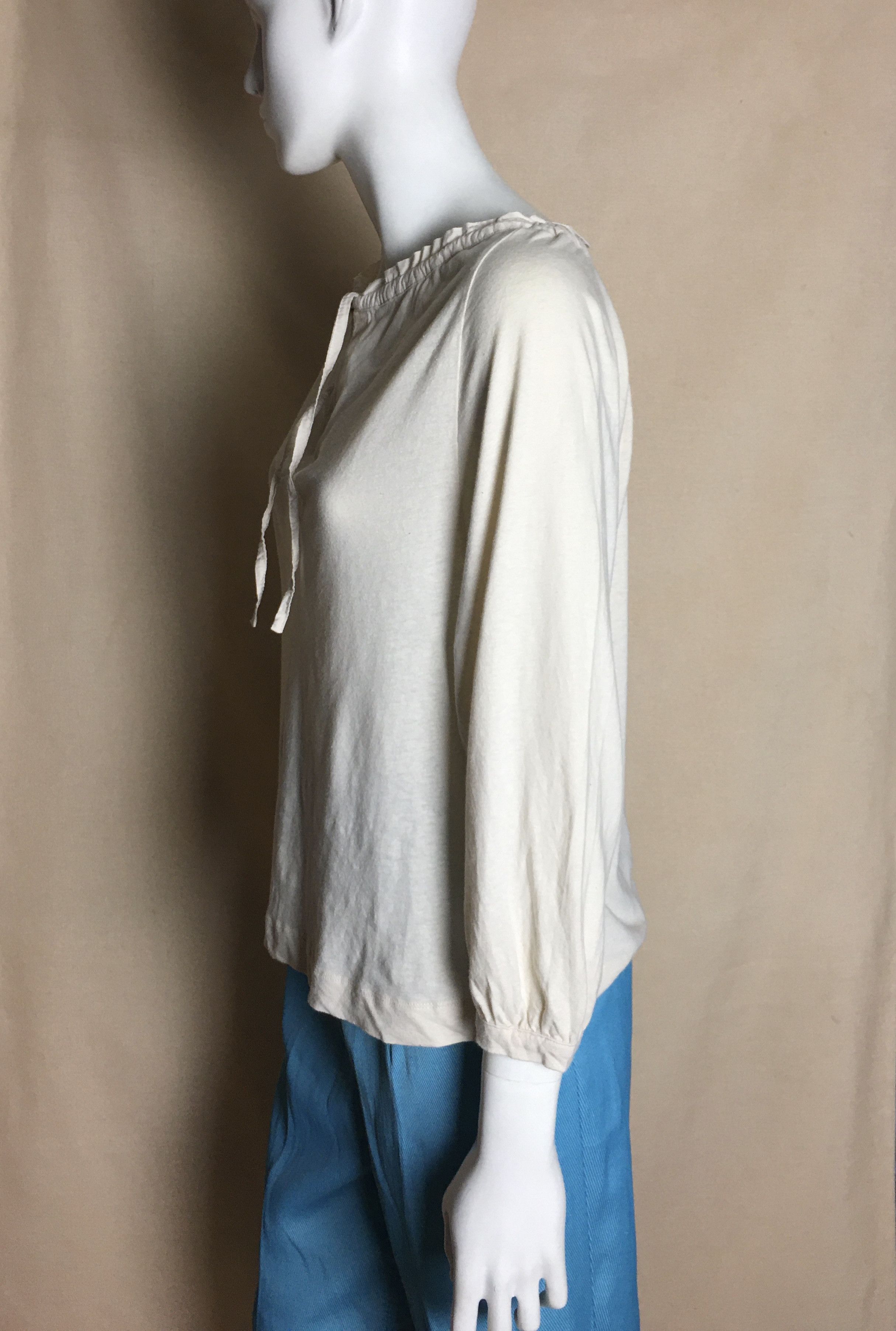 Designer TOAST Cotton Linen Blend Top Blouse Size XS Size XS / US 0-2 / IT 36-38 - 3 Thumbnail