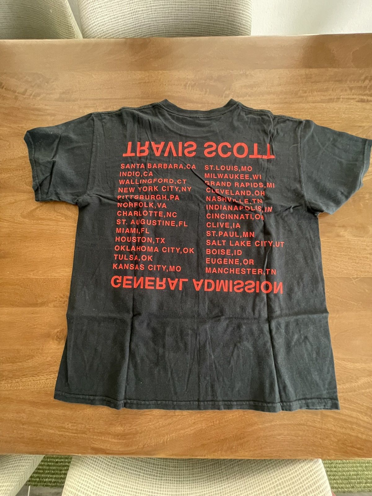 Travis Scott Travis Scott Birds tour Tee Size US L / EU 52-54 / 3 - 4 Thumbnail