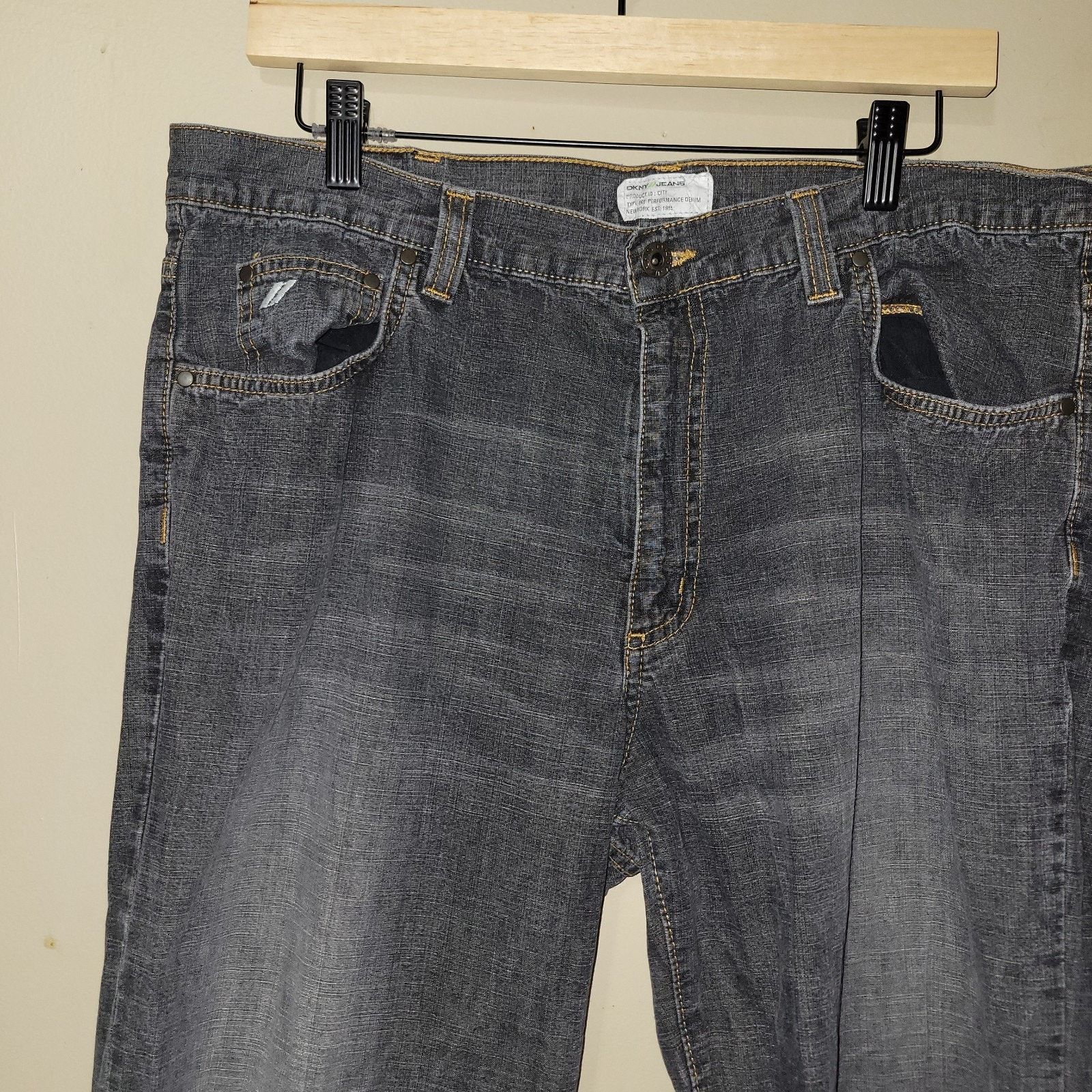 DKNY DKNY Jeans Soho Relaxed Fit Jeans Medium Dark Wash 36/34 Size US 36 / EU 52 - 6 Thumbnail