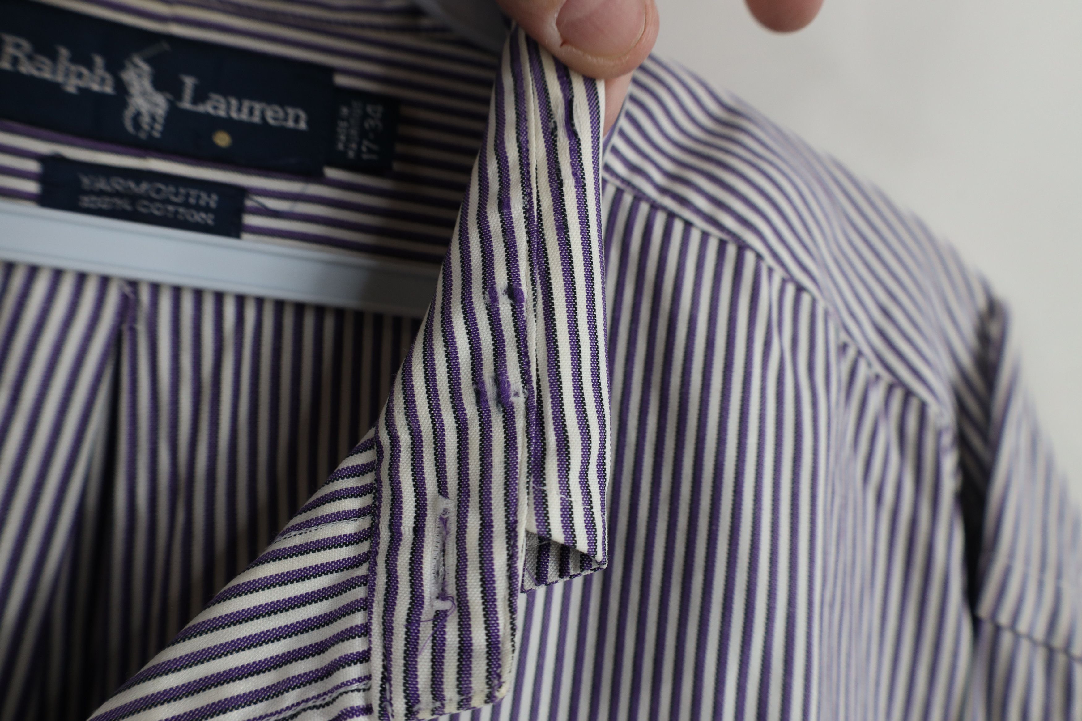 Ralph Lauren Vintage 90s Ralph Lauren Yarmouth Striped Button Down Shirt Size US L / EU 52-54 / 3 - 7 Thumbnail