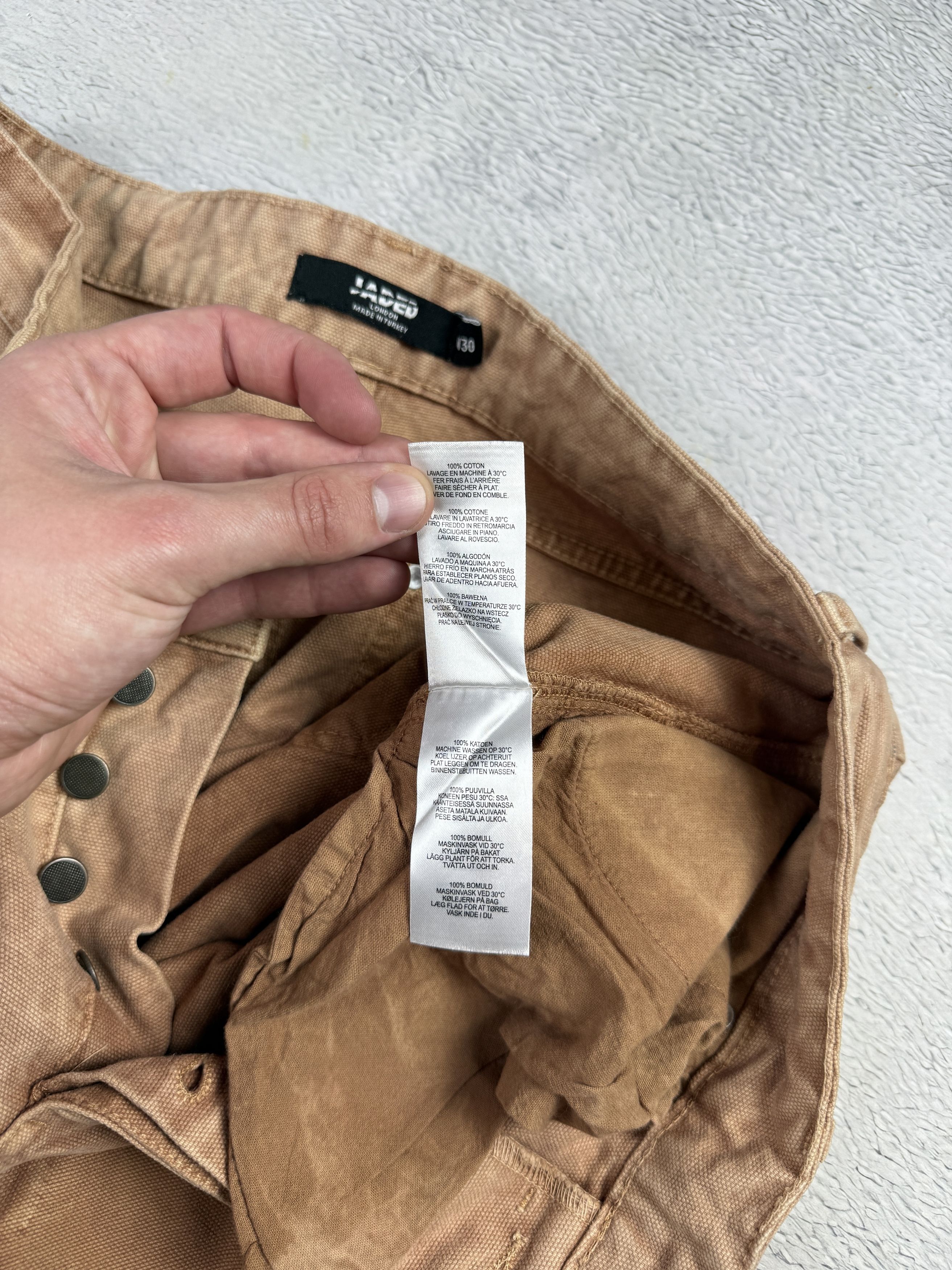 Jaded London × Japanese Brand Jaded London Straight Leg Carpenter Jeans Sand Hem Insert Size US 30 / EU 46 - 8 Thumbnail