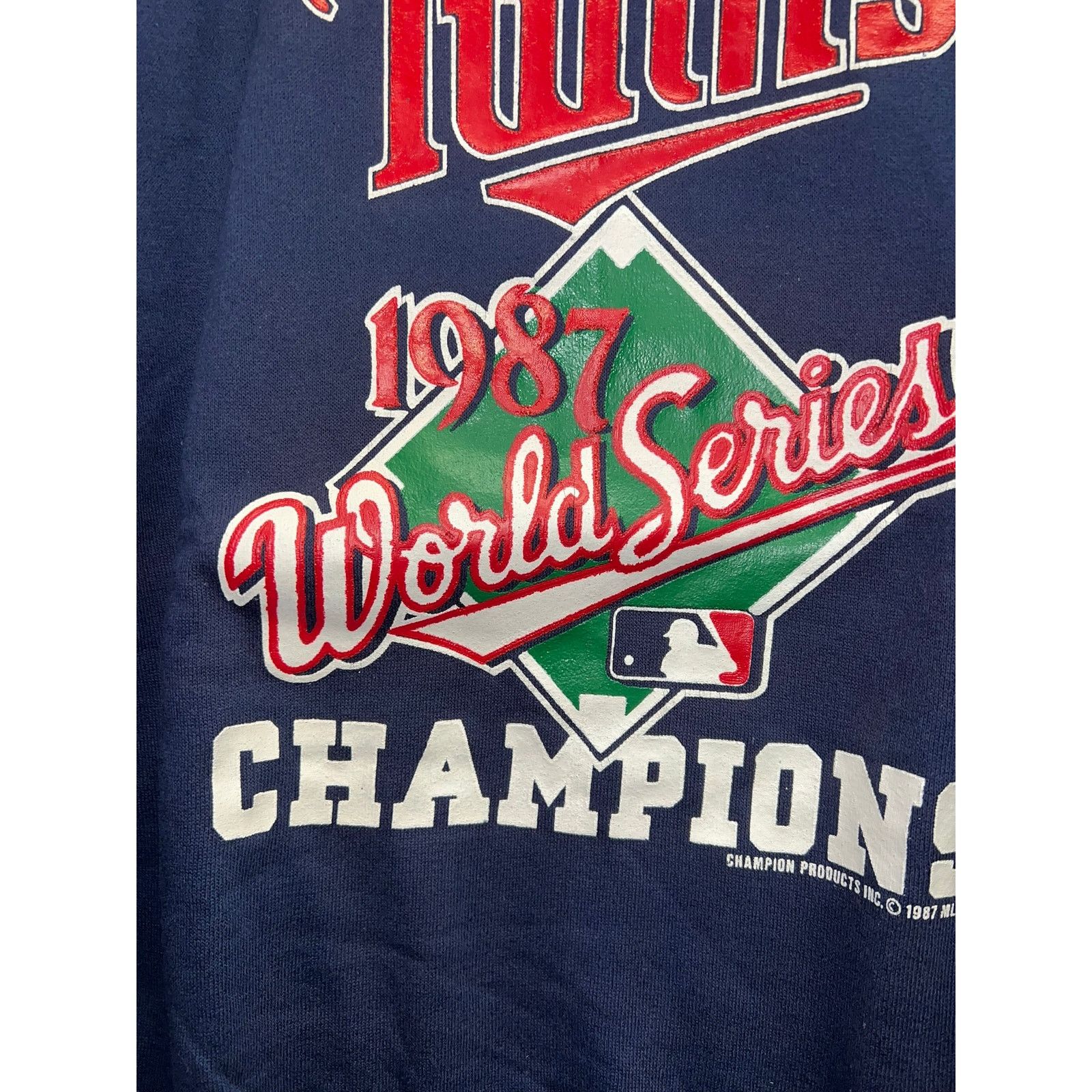 Vintage Vintage Minnesota Twins Sweashirt 1987 World Series 80s NWT Size US L / EU 52-54 / 3 - 4 Thumbnail