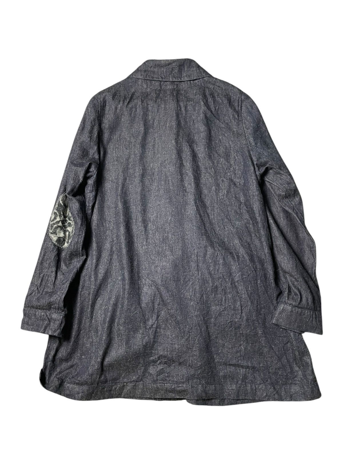 Japanese Brand × Vintage Japanese Brand Long Buttoned Denim Jacket (96) Size US S / EU 44-46 / 1 - 6 Thumbnail