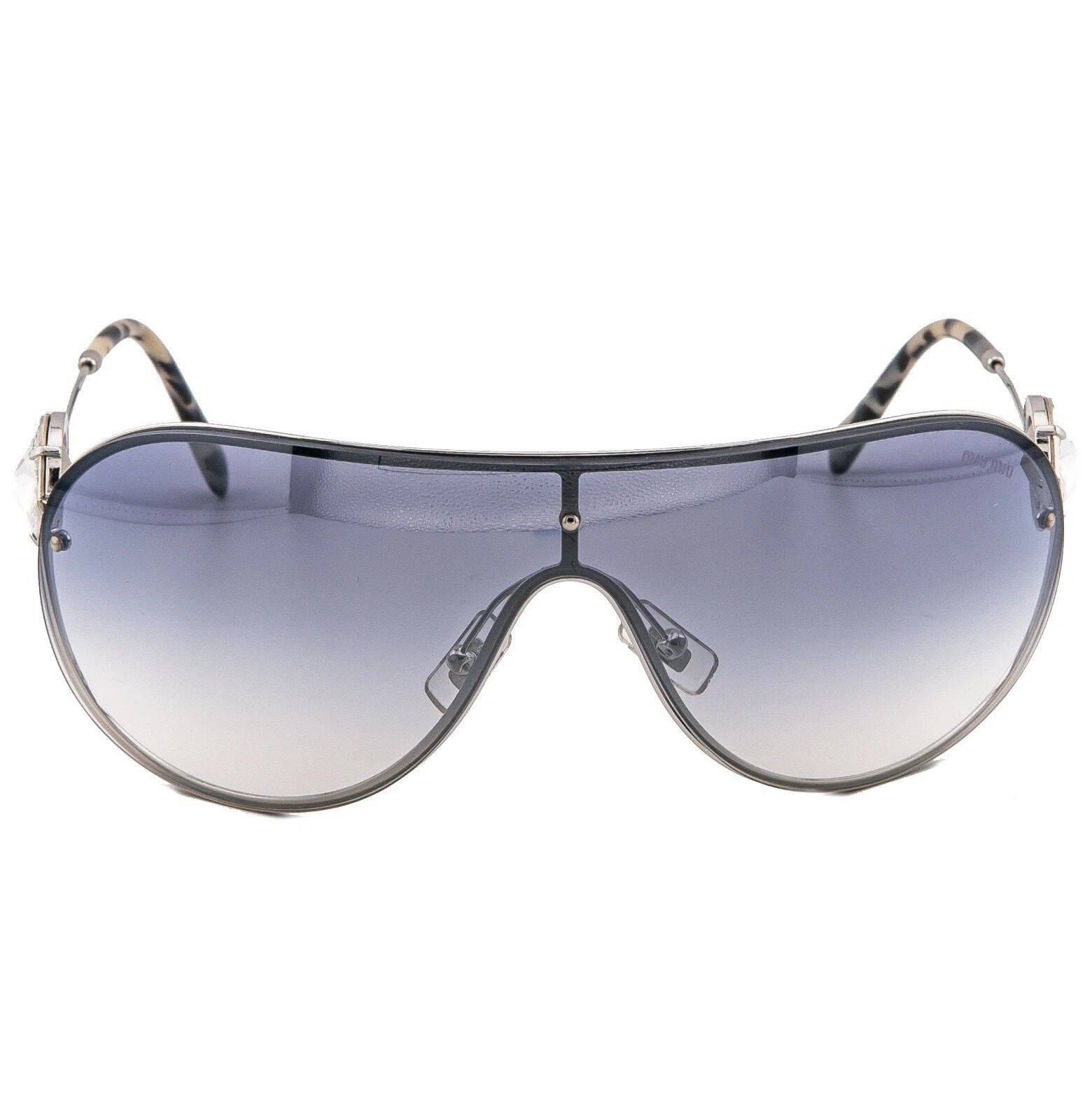 Miu Miu MIU MIU MU67US Wrap Mask 67U Silver Blue Mirror 67US Size ONE SIZE - 3 Thumbnail