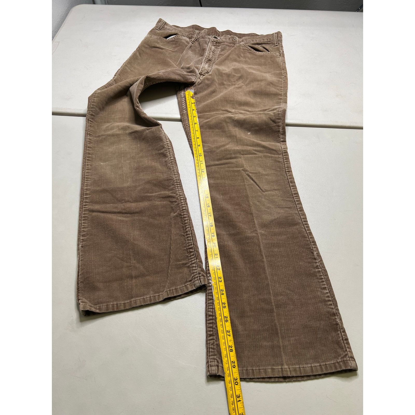 Levi's Vintage Levi’s 646 Brown Corduroy Flared Bell Bottoms 35x30 Size US 35 - 7 Thumbnail