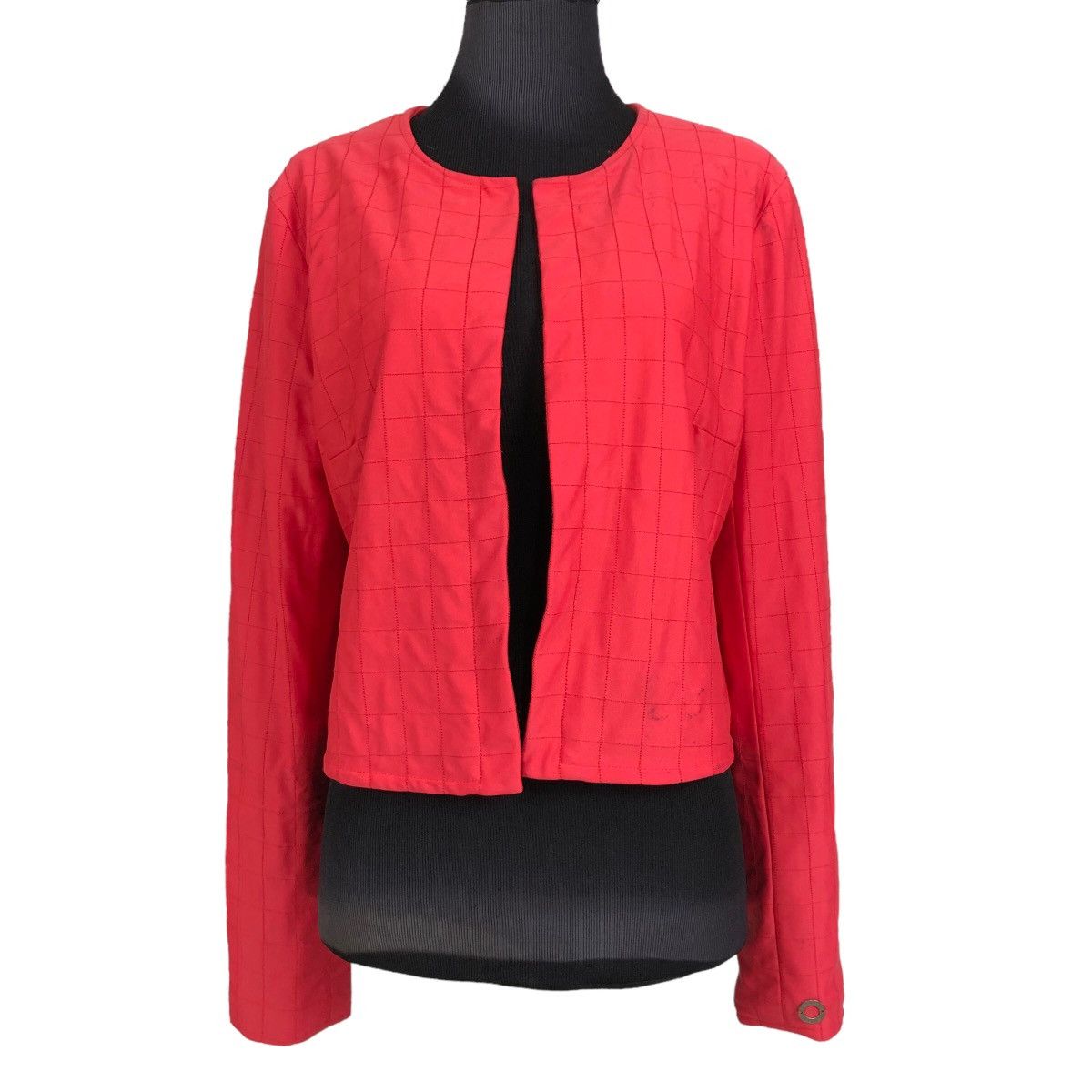 Chanel Chanel Lipstick Red Quilted Nylon Jacket Size S / US 4 / IT 40 - 1 Thumbnail