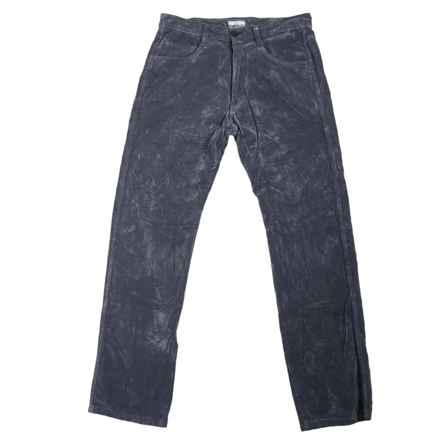 Velvet VINTAGE Pants Womens 30 Gray 90s Ben Ryan dark grey textured velvet high rise straight Size 24" / US 00 / IT 34 - 2 Thumbnail