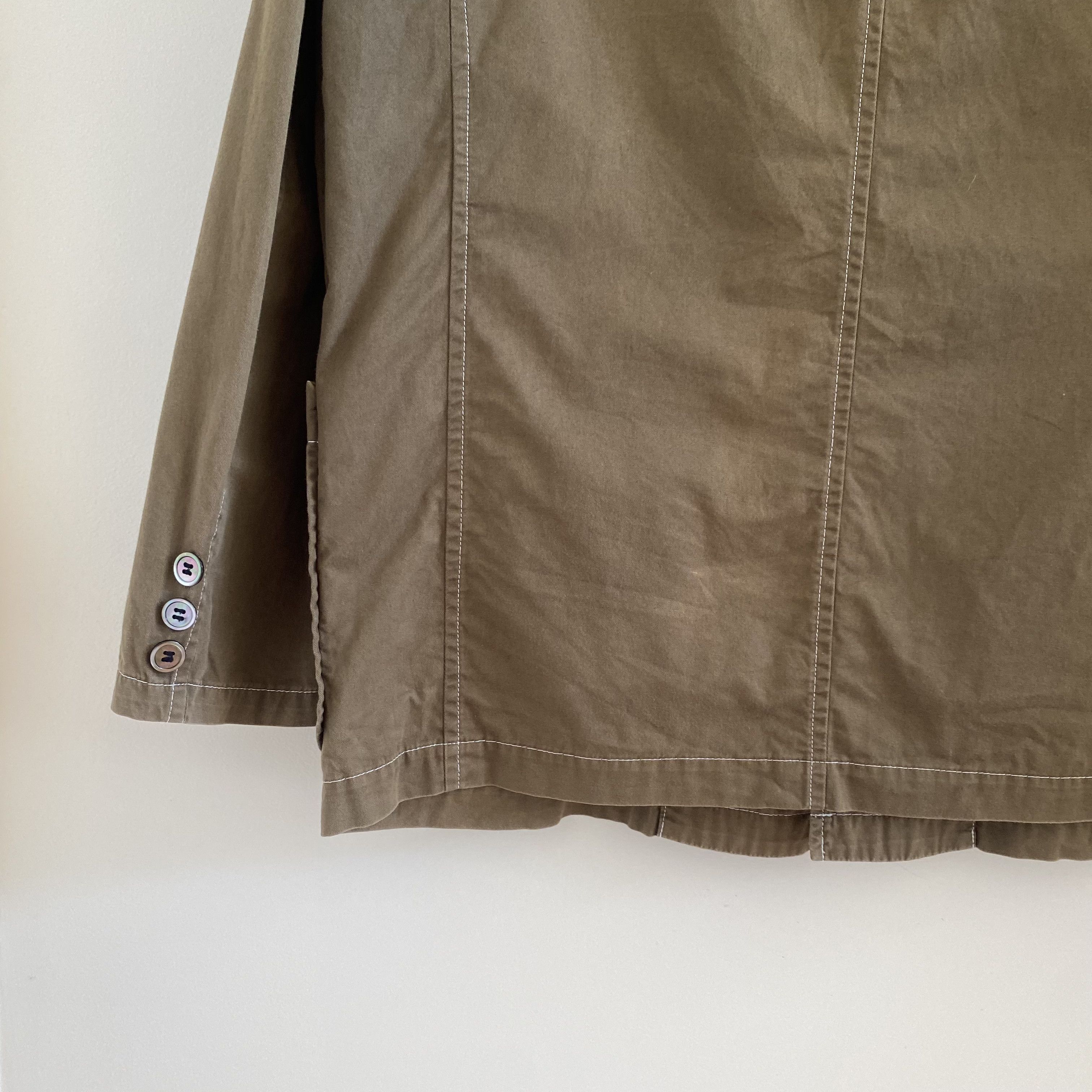 Comme des Garcons × Comme des Garcons Homme Comme des Garçons Homme 2003 Green Chore Coat Size US S / EU 44-46 / 1 - 9 Thumbnail
