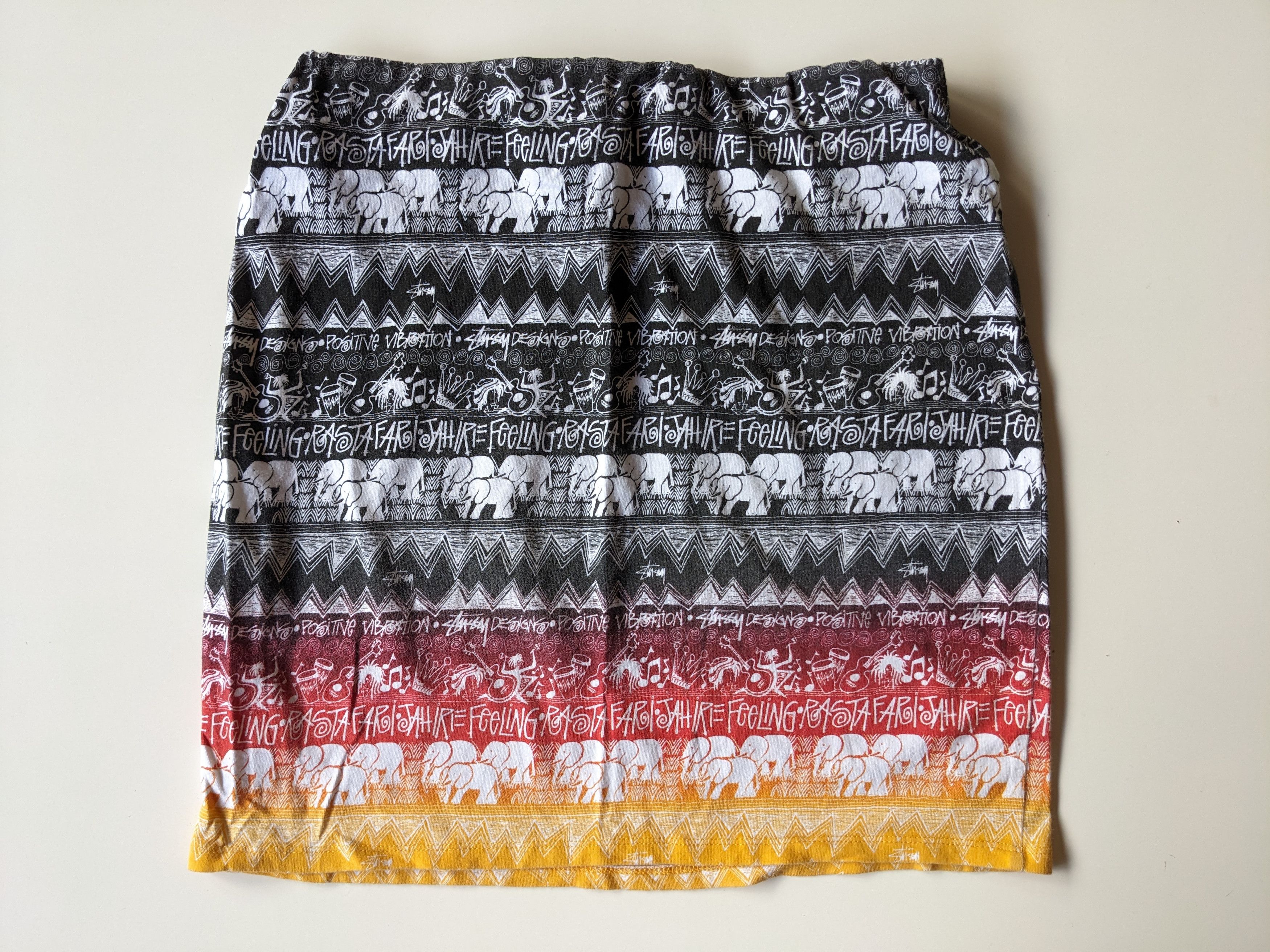 Stussy × Vintage Vintage STUSSY Tribe mini skirt Size 27" / US 4 / IT 40 - 2 Thumbnail