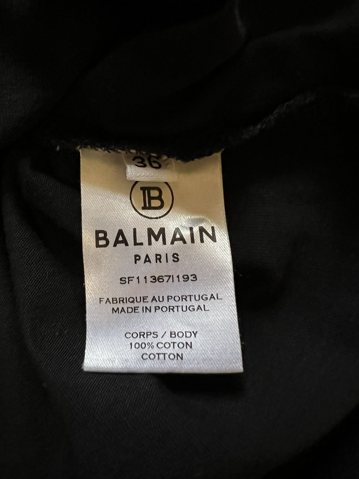 Balmain × Pierre Balmain Balmain Paris t-shirt luxury authentic Size XS / US 0-2 / IT 36-38 - 13 Thumbnail