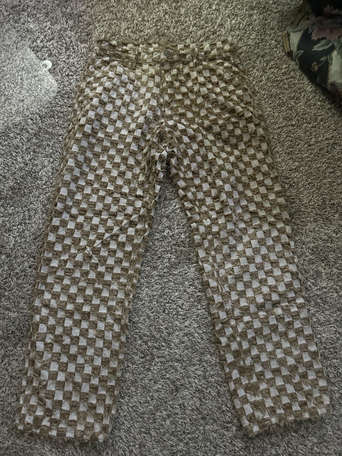 Pleasures Pleasures checkered fringe pants Size US 32 / EU 48 - 1 Thumbnail