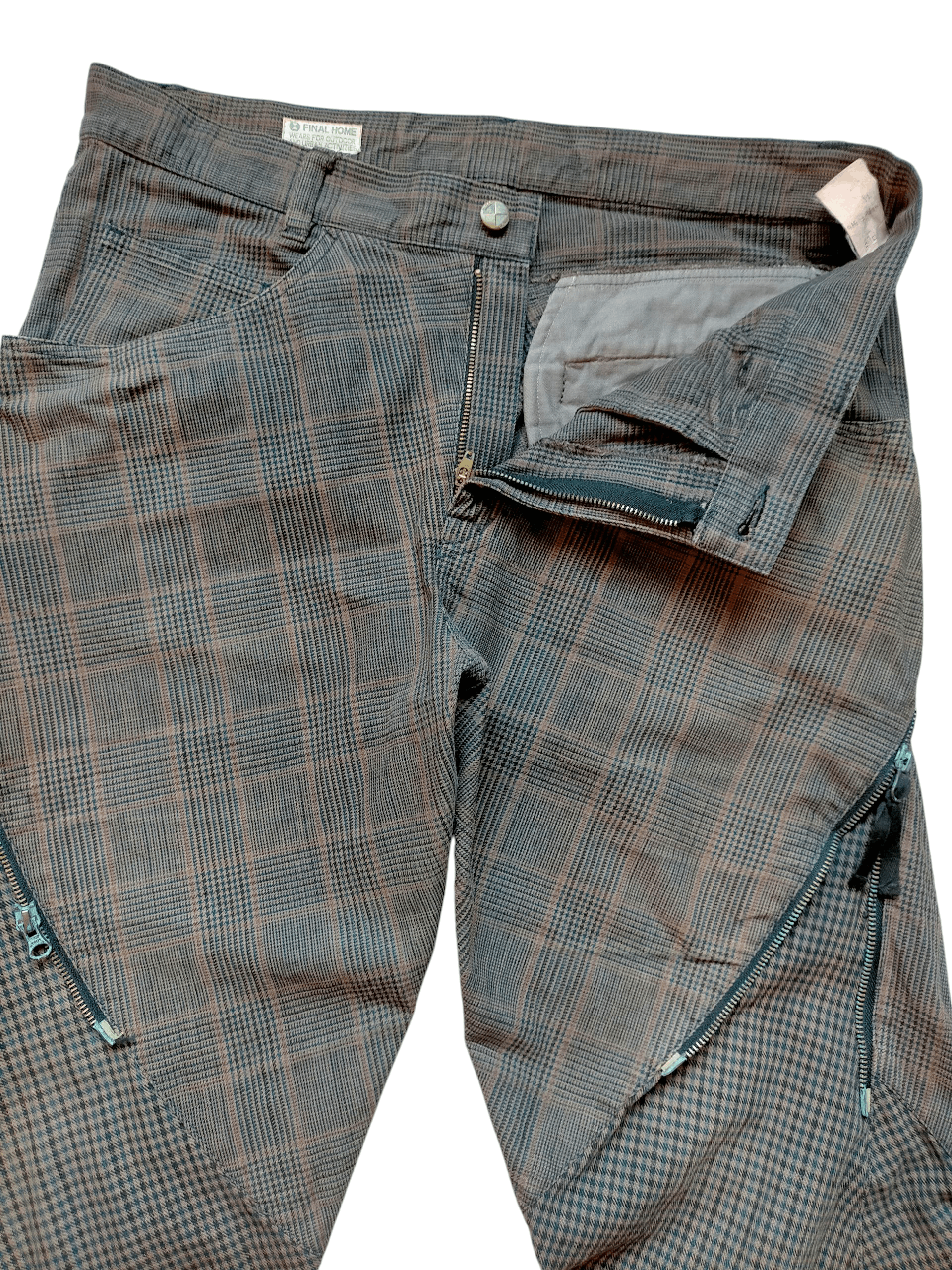 Final Home Final Home Japan Check Patchwork Zipped Trouser Pants Size US 36 / EU 52 - 6 Thumbnail