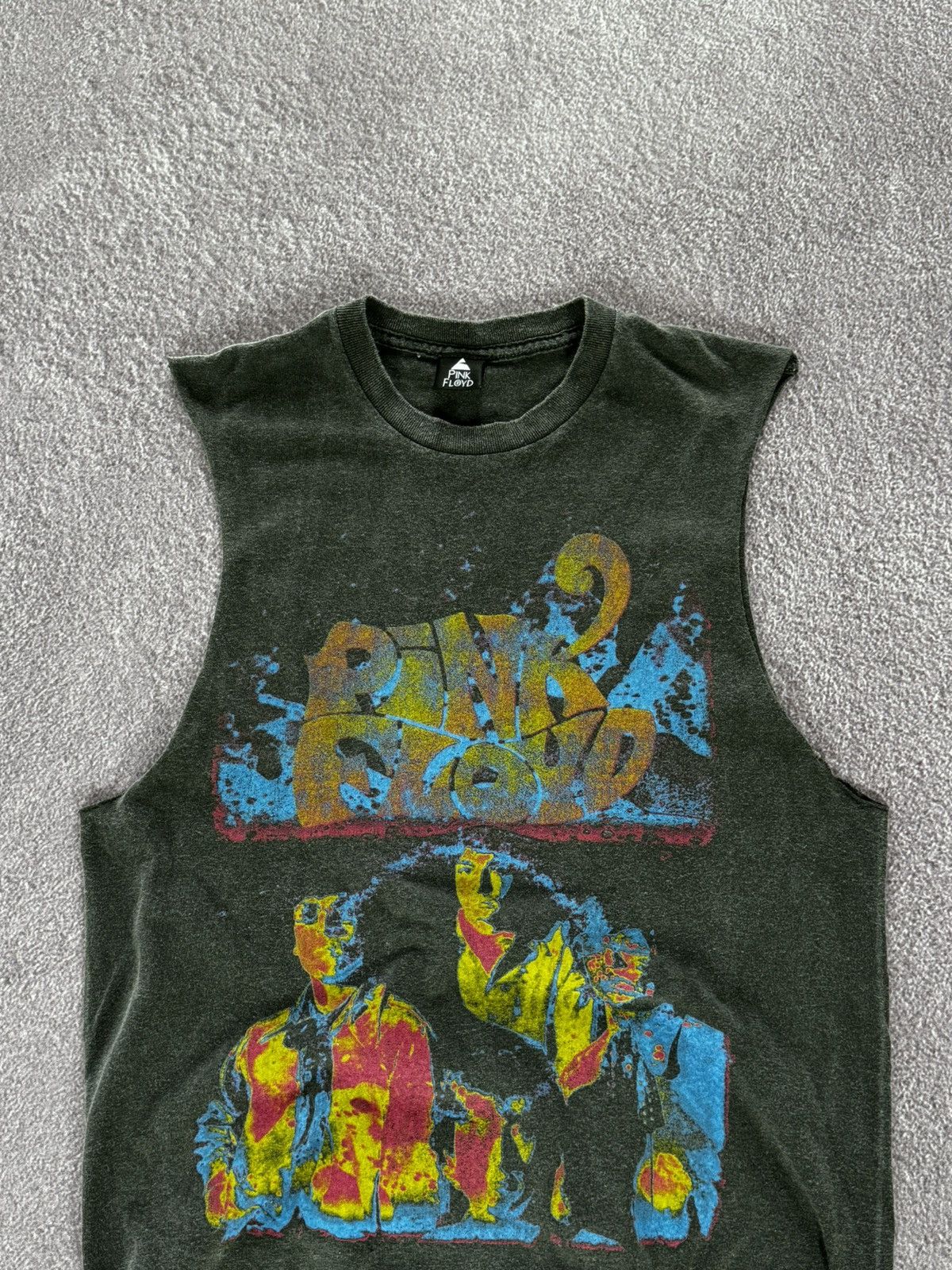 Band Tees Pink Floyd Black Faded Unique Design Band Tank Top Size US M / EU 48-50 / 2 - 2 Thumbnail