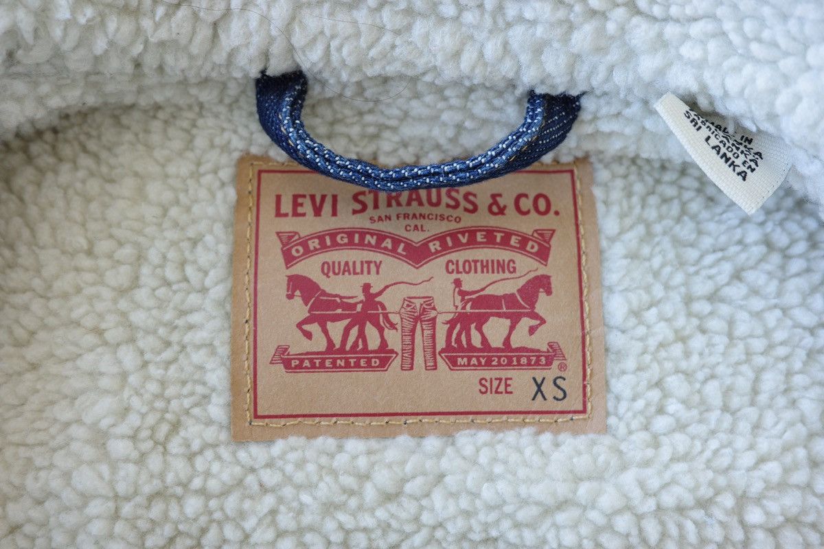 Levi's Levi's Sherpa Trucker Jacket Medium Blue Size US XS Size XS / US 0-2 / IT 36-38 - 3 Thumbnail