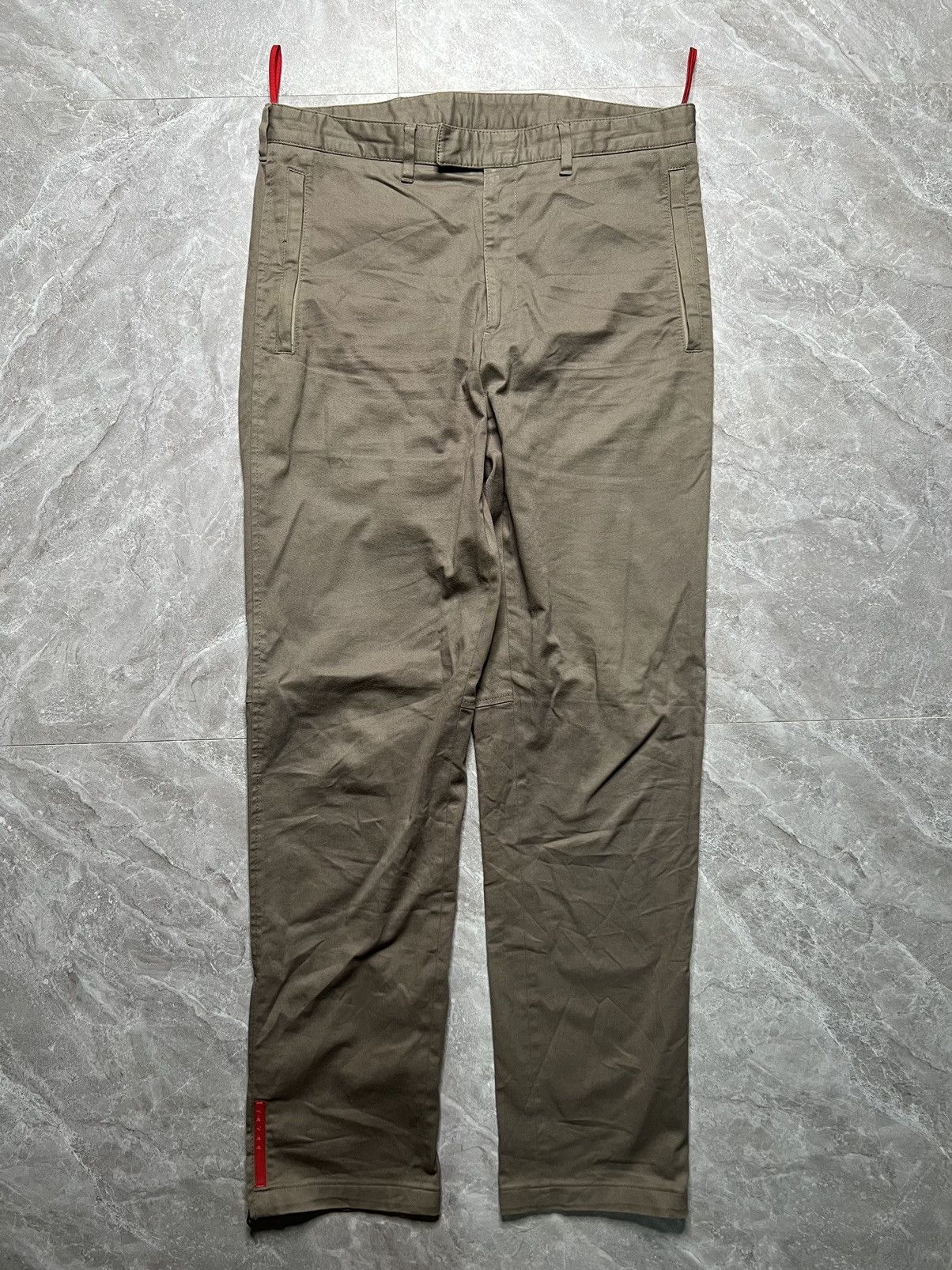 Prada Prada Stretch Cotton Zip Details Utility Pants Size US 31 - 1 Thumbnail