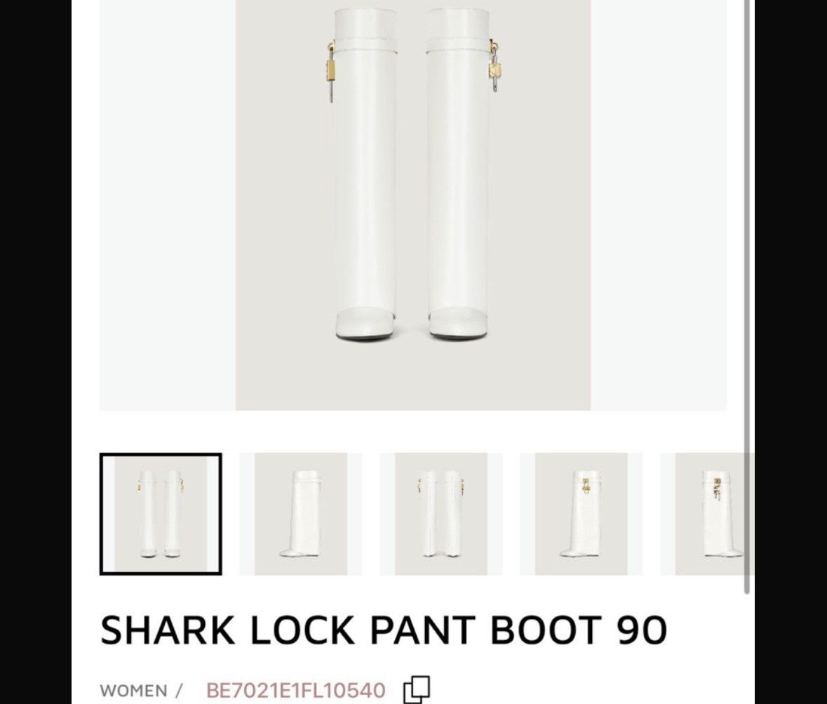 Givenchy o1w1db10525 Shark Lock Biker Ankle Boots in Gold Size US 10 / IT 40 - 3 Thumbnail